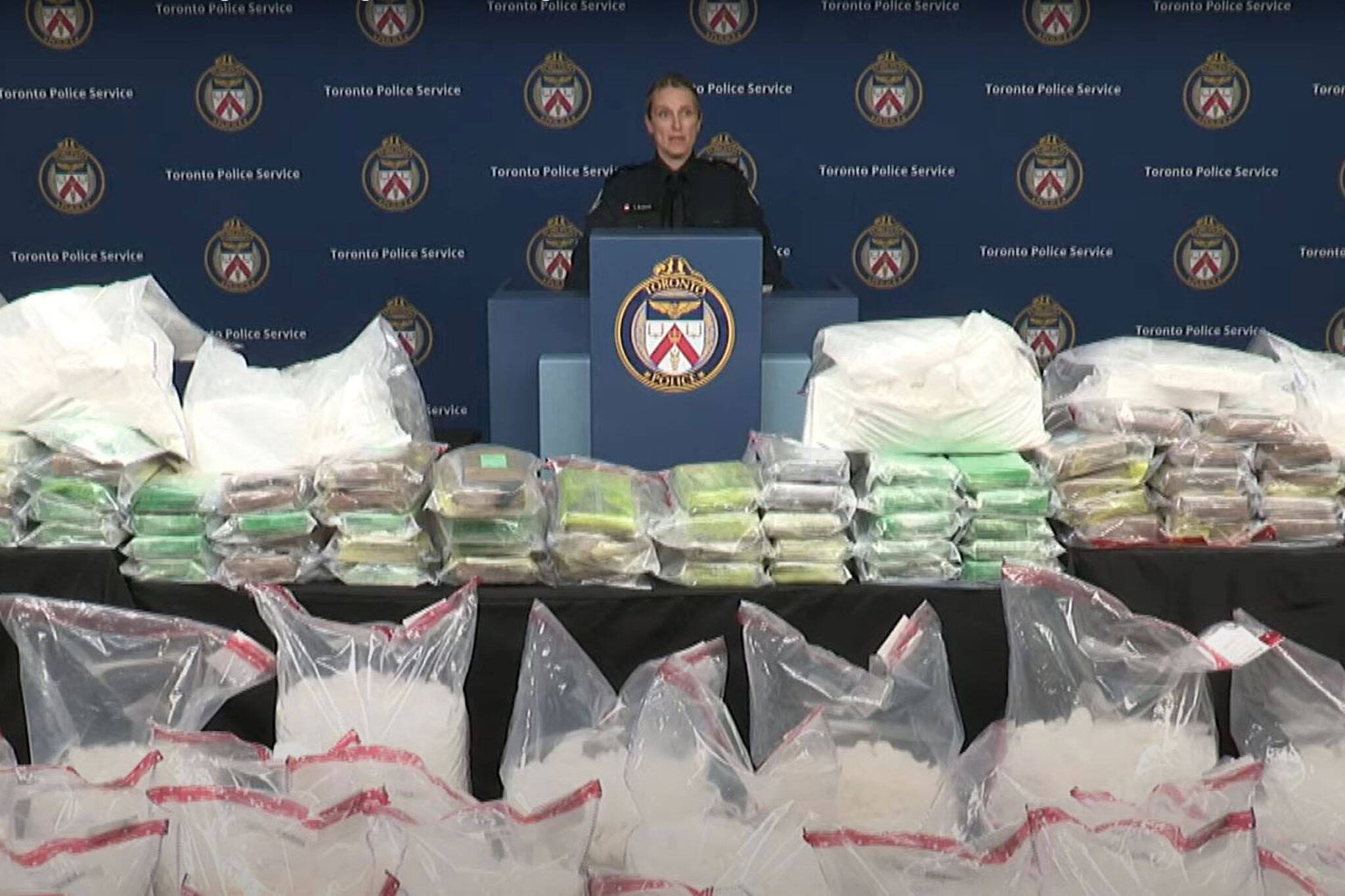 Toronto Police seized 58 million of drugs in the largest oneday bust