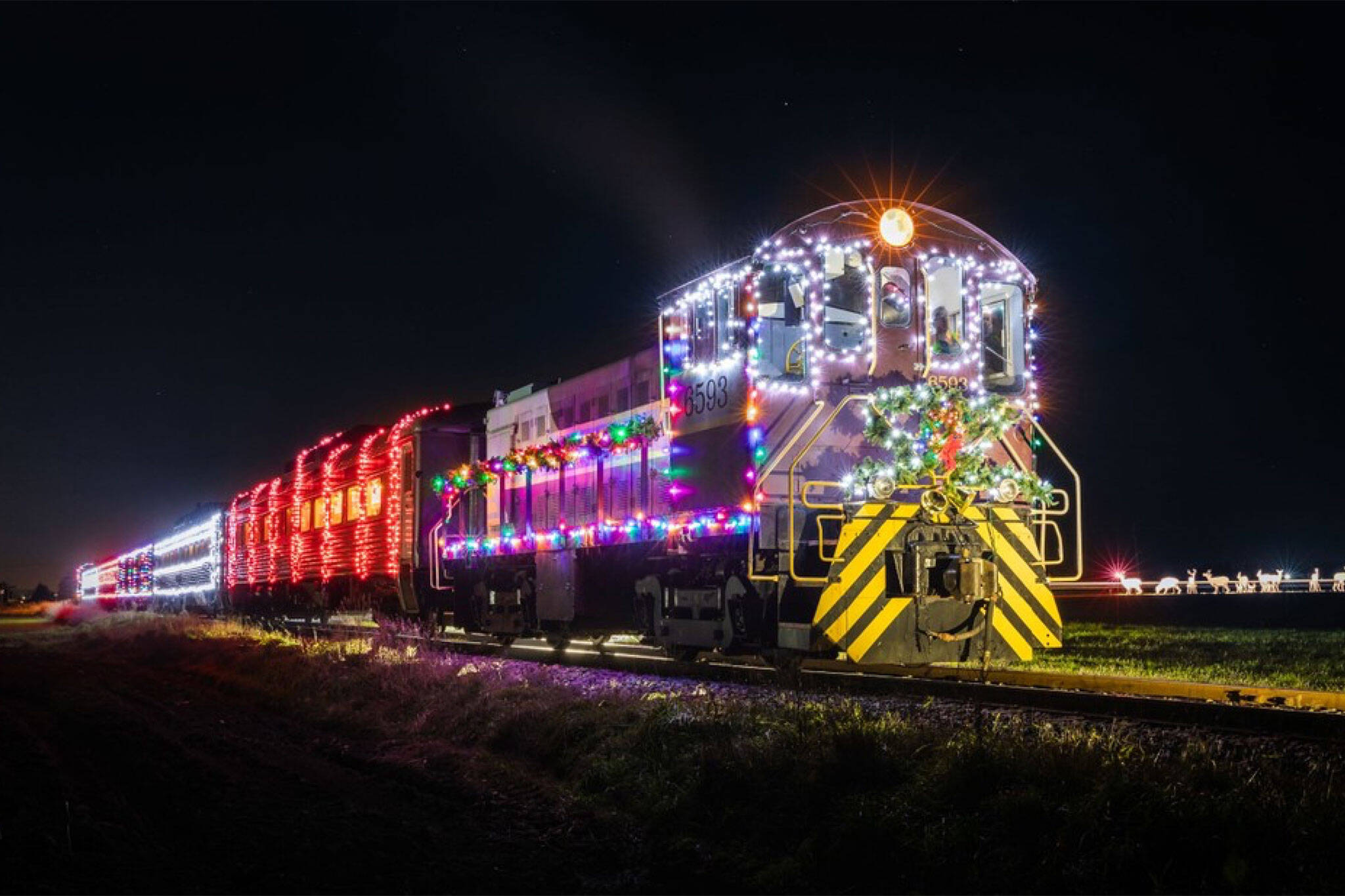 You can ride on a magical Christmas train in Ontario