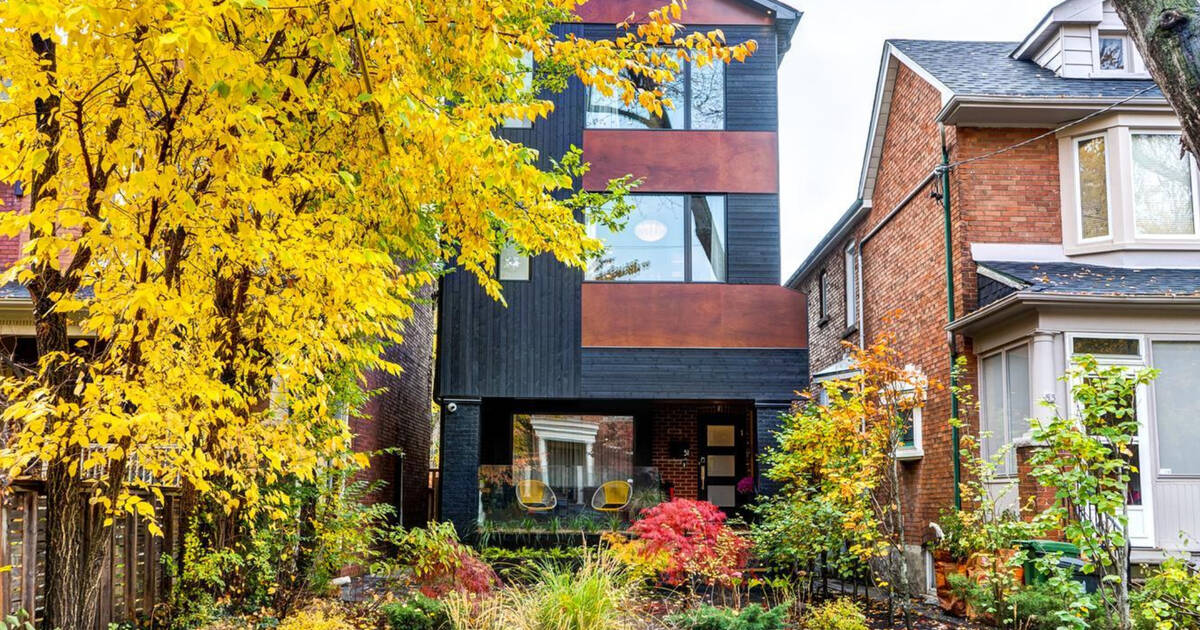 This .4 million modern home was designed by a prominent Toronto family