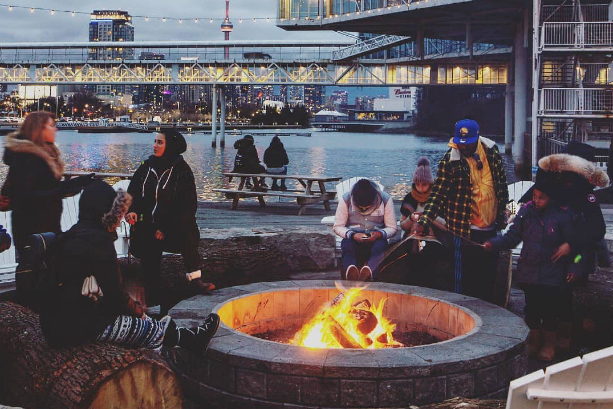ontario place fire pit