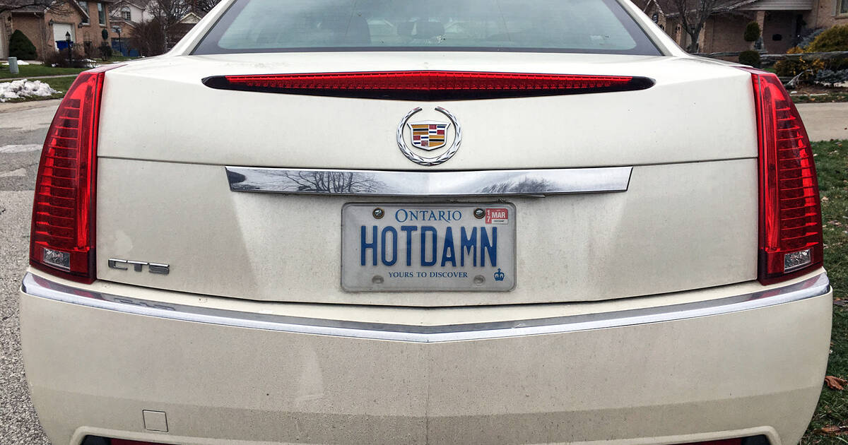 Here Are The Funniest Custom Licence Plates Rejected By Ontarios 