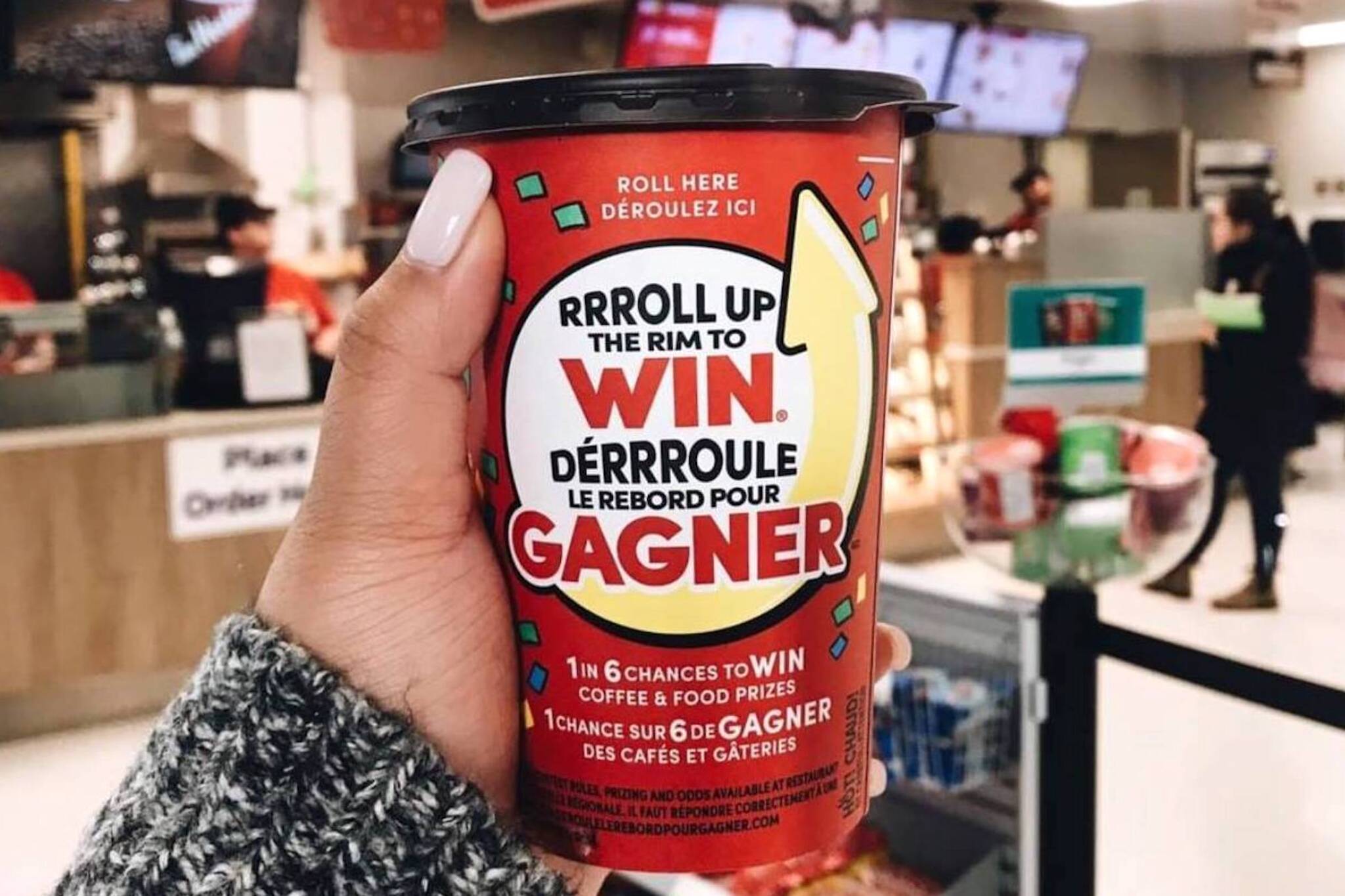 Tim Horton's Roll up The Rim contest mistakingly tells players