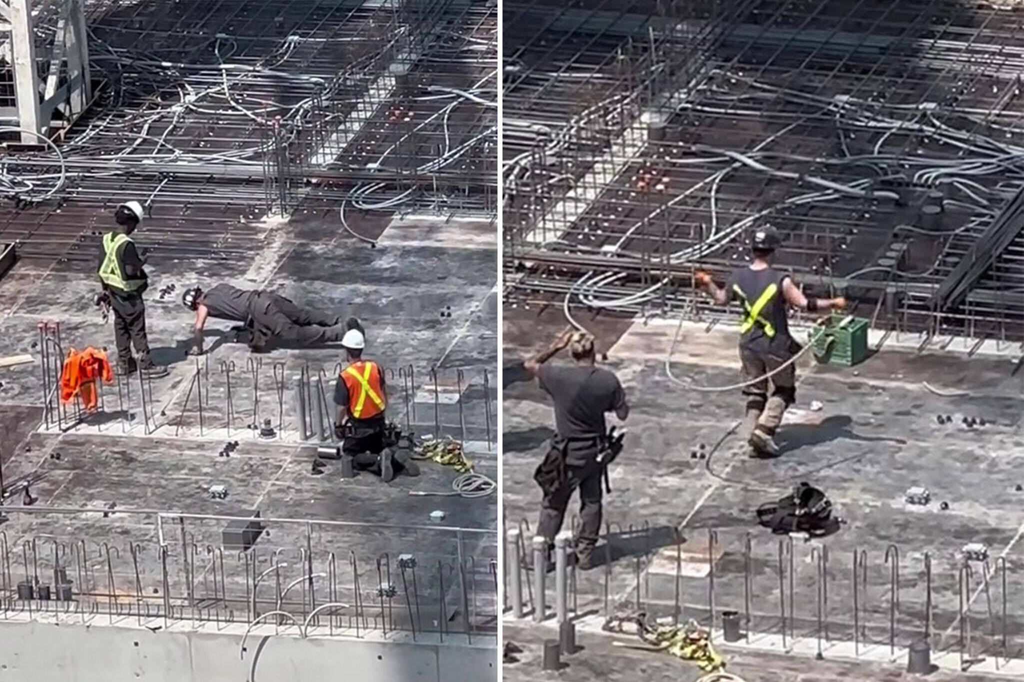 yonge eglinton construction workers