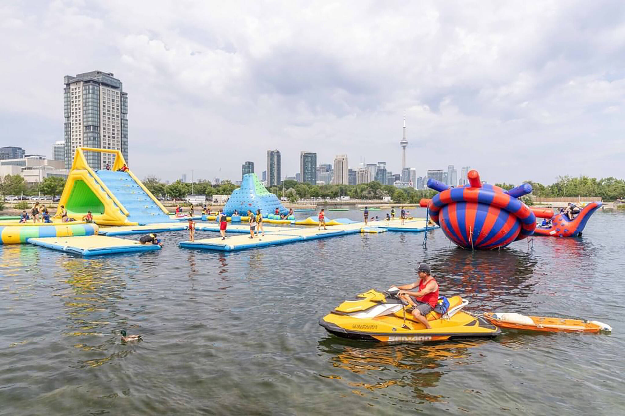 lake shore inflatable waterpark