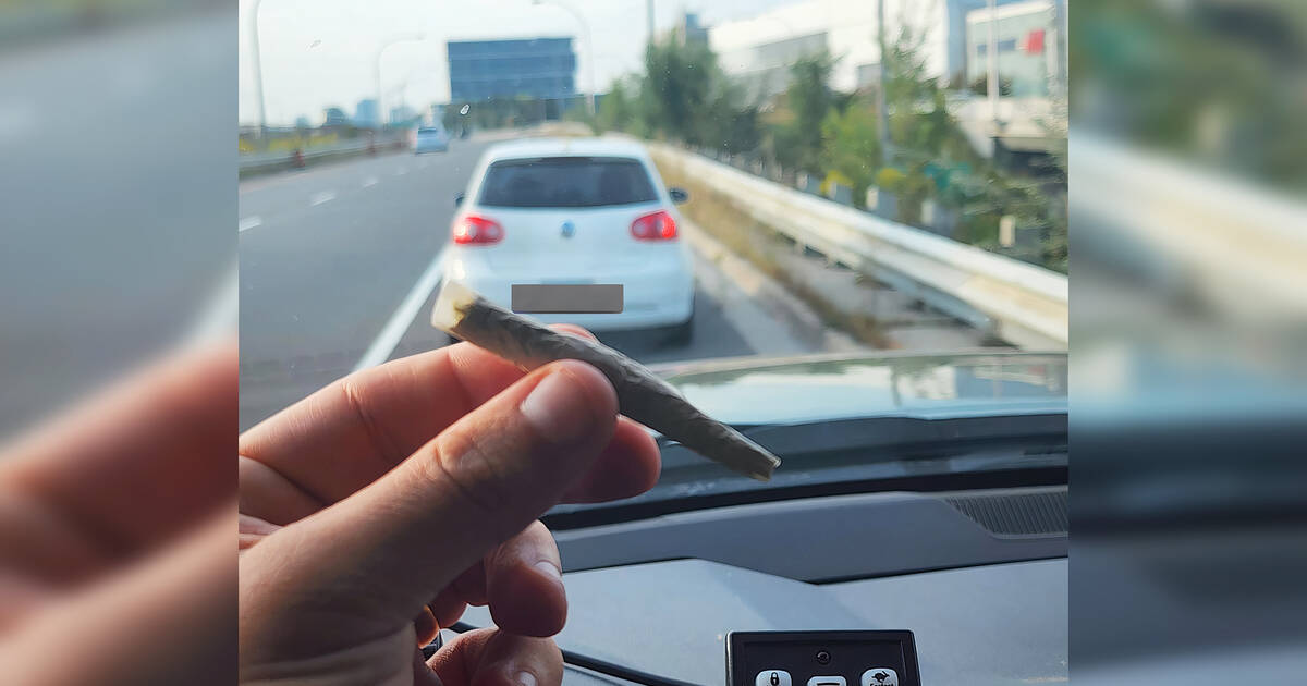 多伦多一名完全清醒的司机在交通站停车期间，因耳后藏有一根大麻卷被起诉