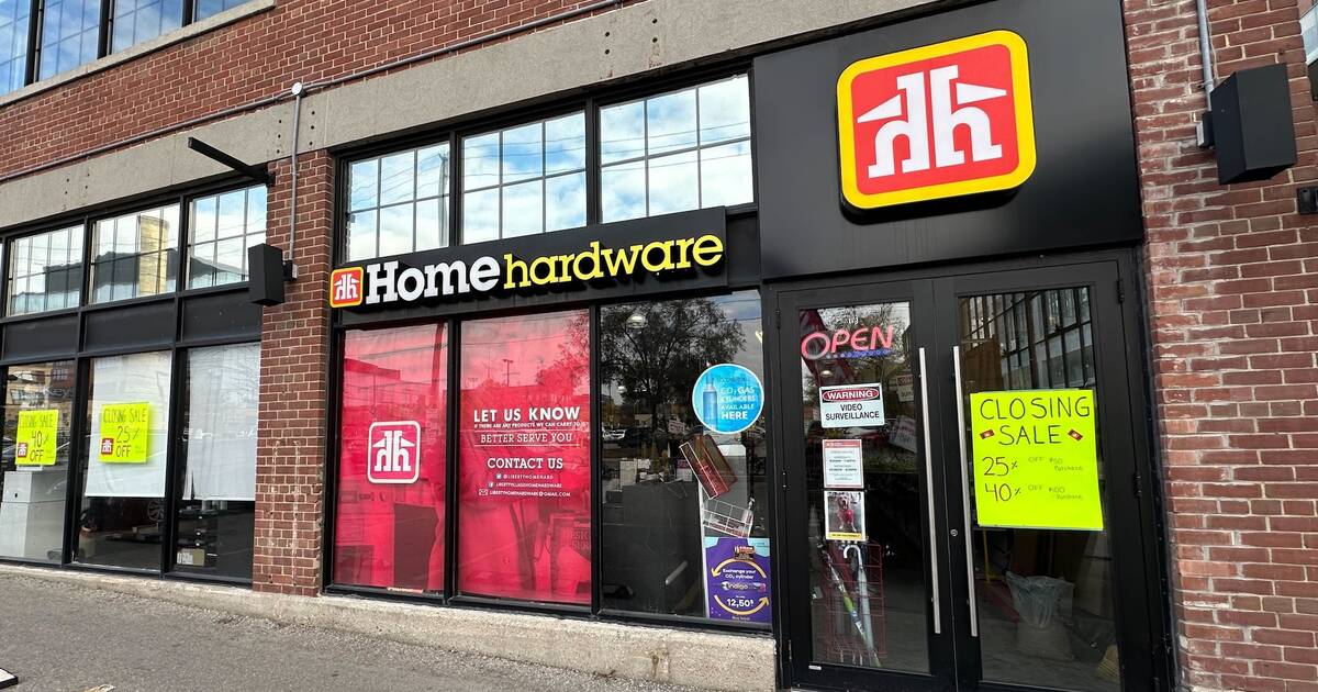 家居硬件在多伦多永久关闭又一家商店