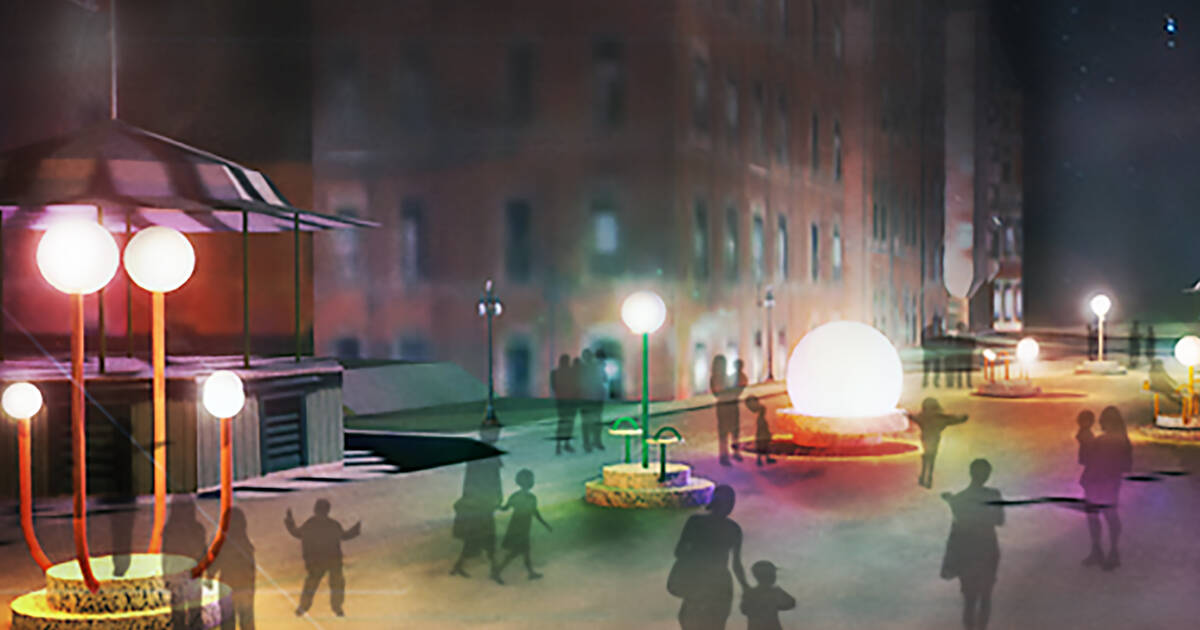 多伦多永登达斯广场将变身为发光球体的森林