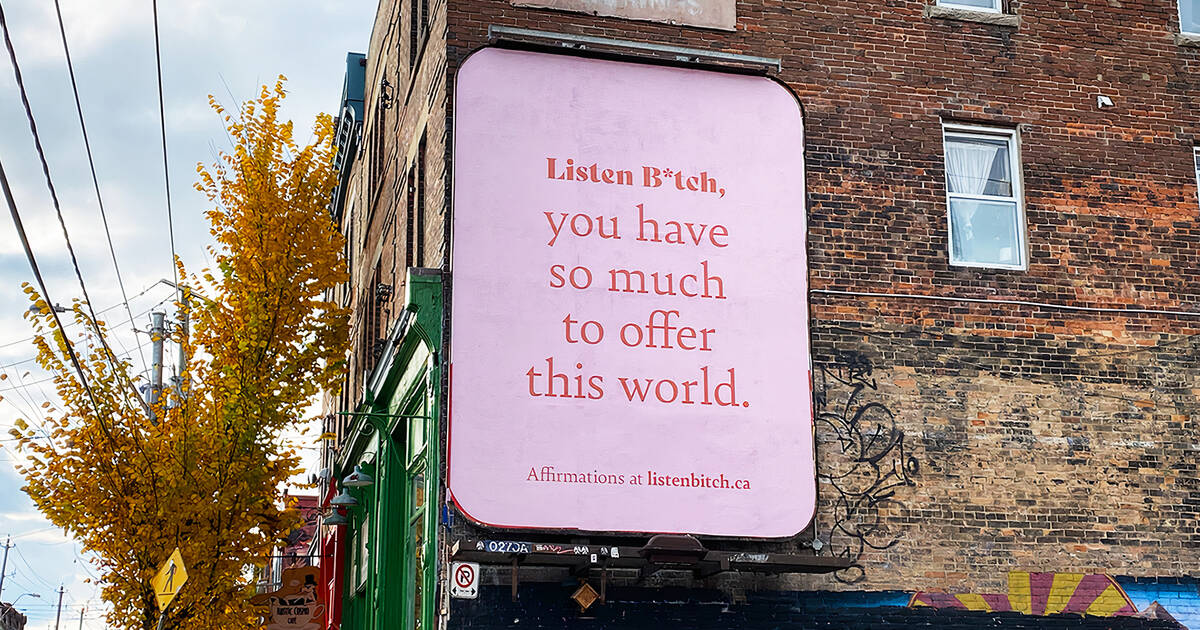 多伦多周围的新广告牌以一种令人困惑的方式让您感觉更好