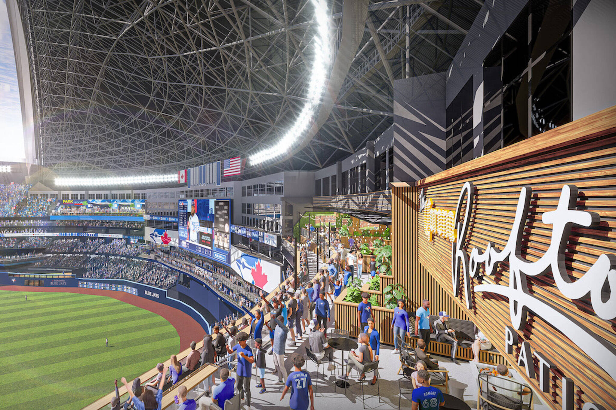 The Rogers Centre in Toronto is getting a brand new rooftop patio oasis