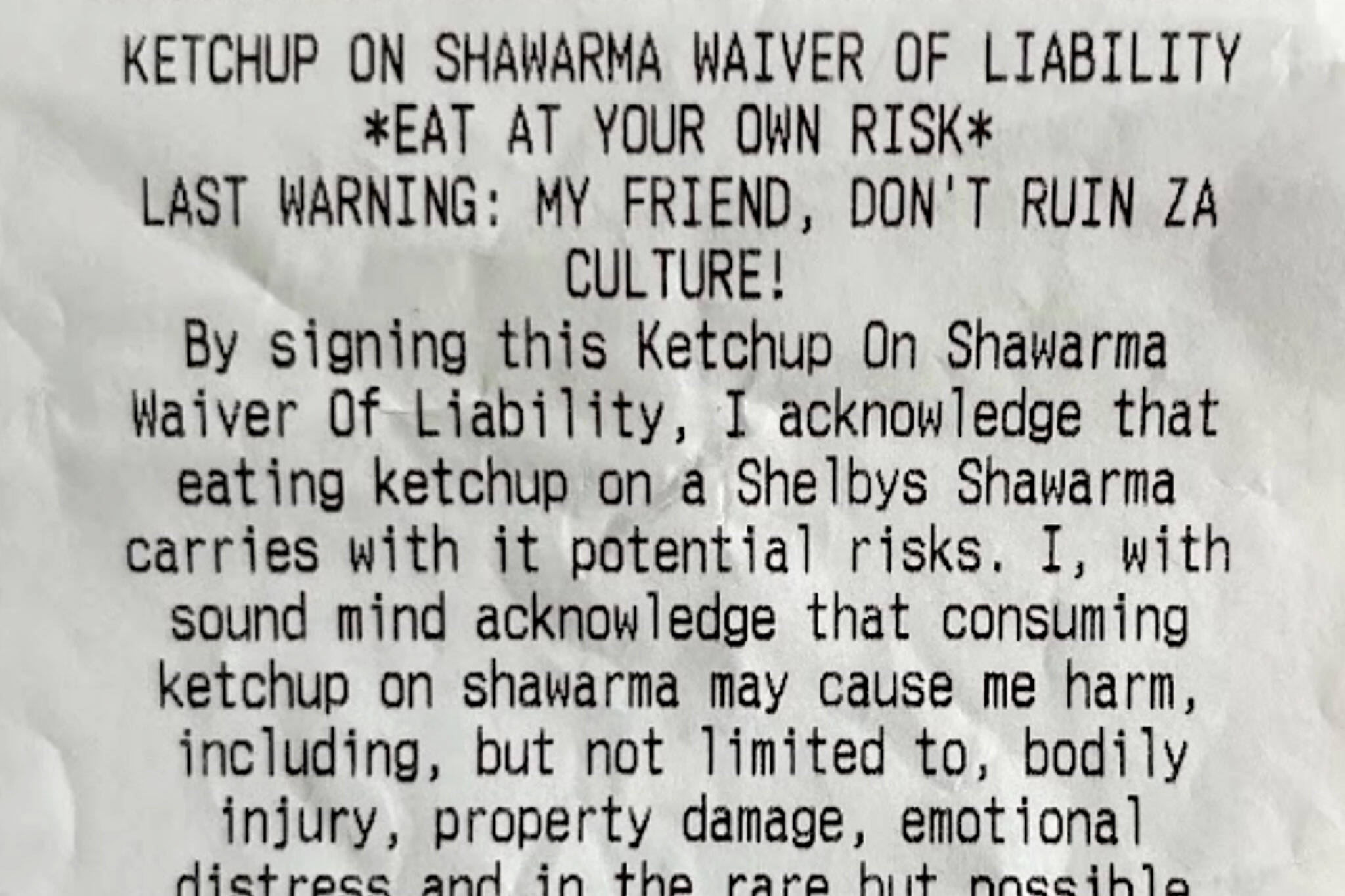 shawarma ketchup