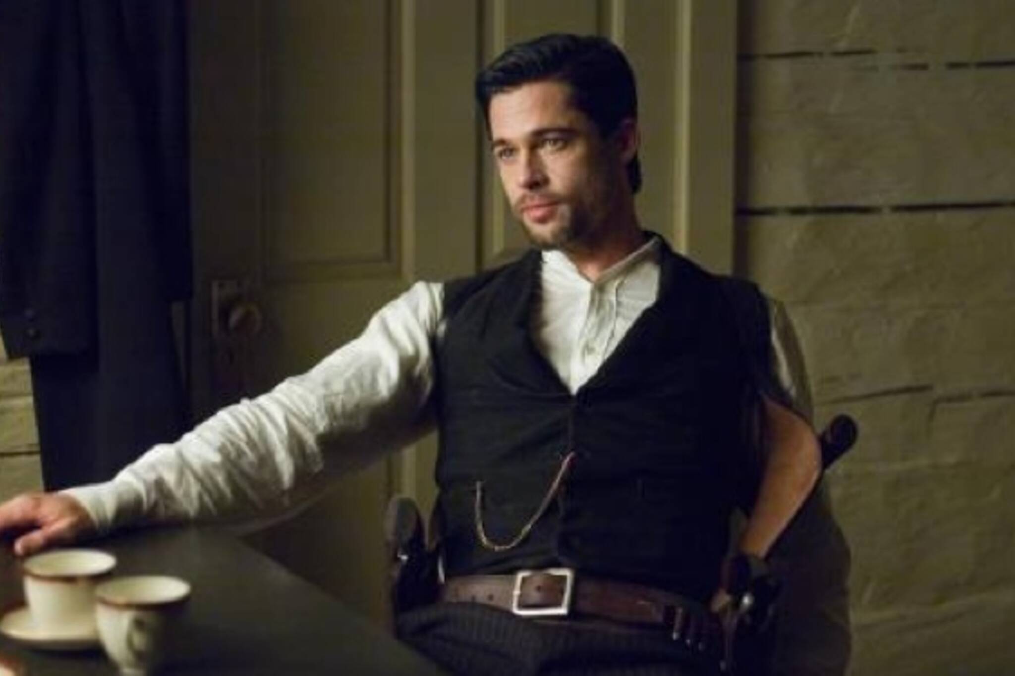 Brad Pitt in The Assassination of Jesse James by the Coward Robert Ford.