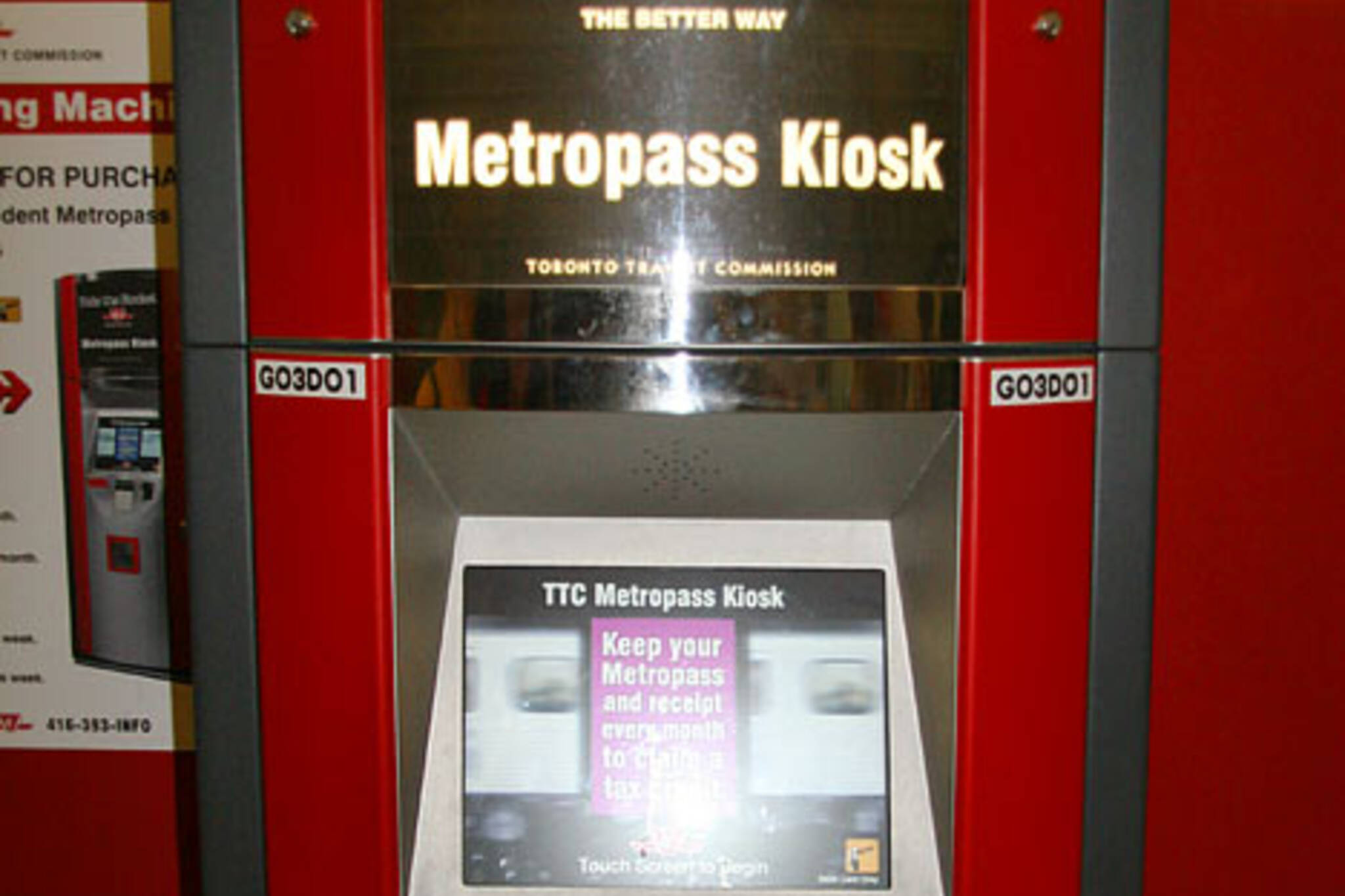 TTC Metropass Kiosk