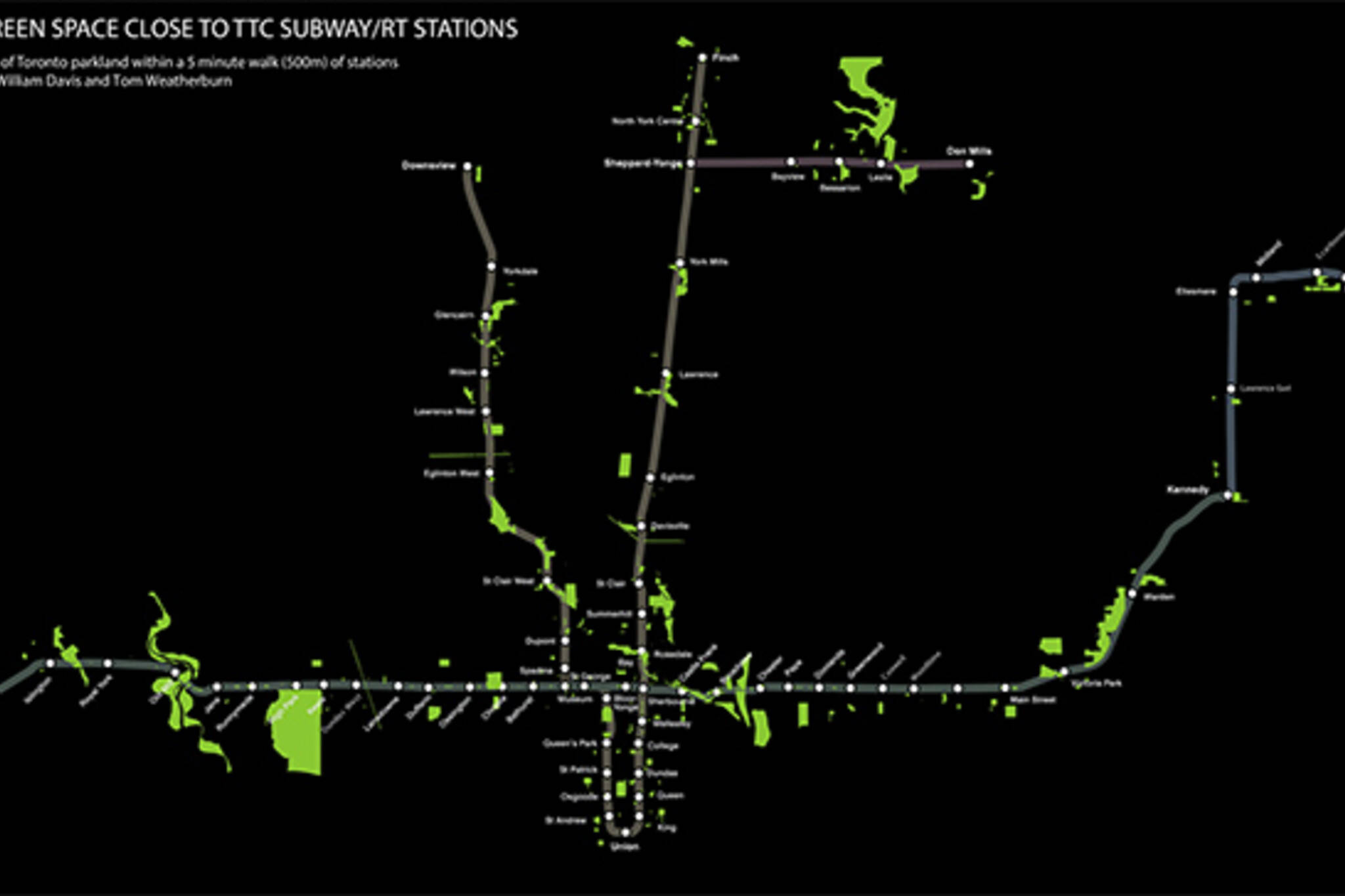 TTC parks map