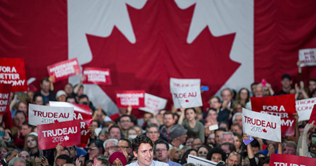 Liberals win 2015 federal election in Canada