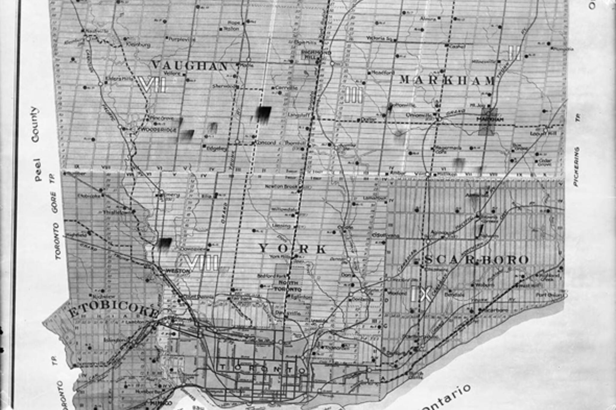 Toronto, history, neighbourhoods, Brockton, Ellesmere, Scarborough, postwar, suburbs, York County