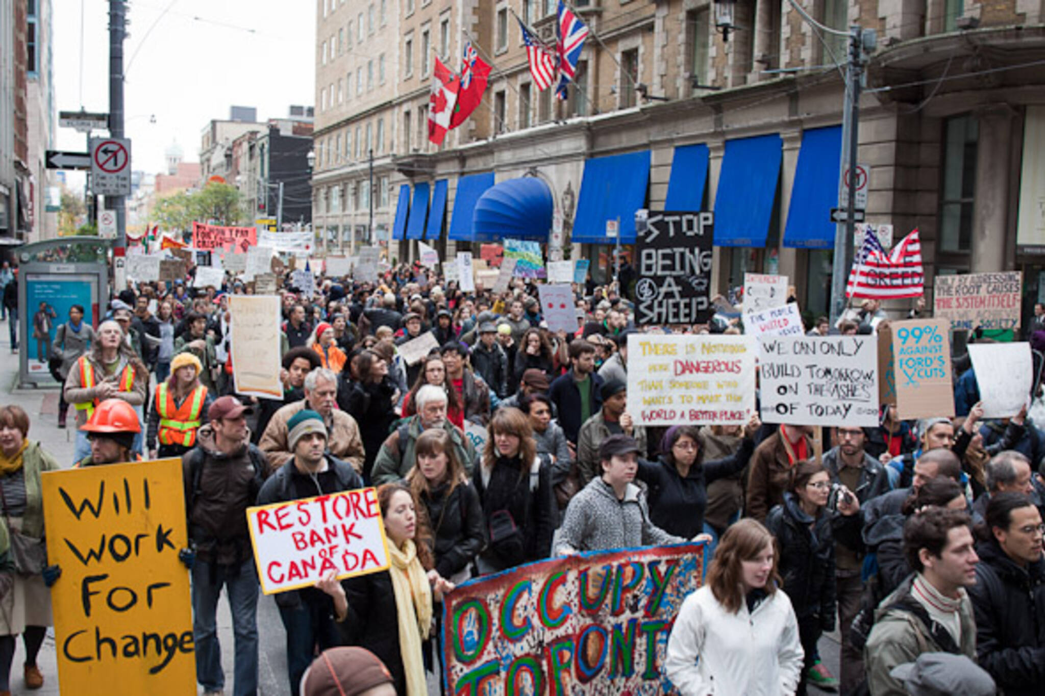 Occupy Toronto Protest Bay Street