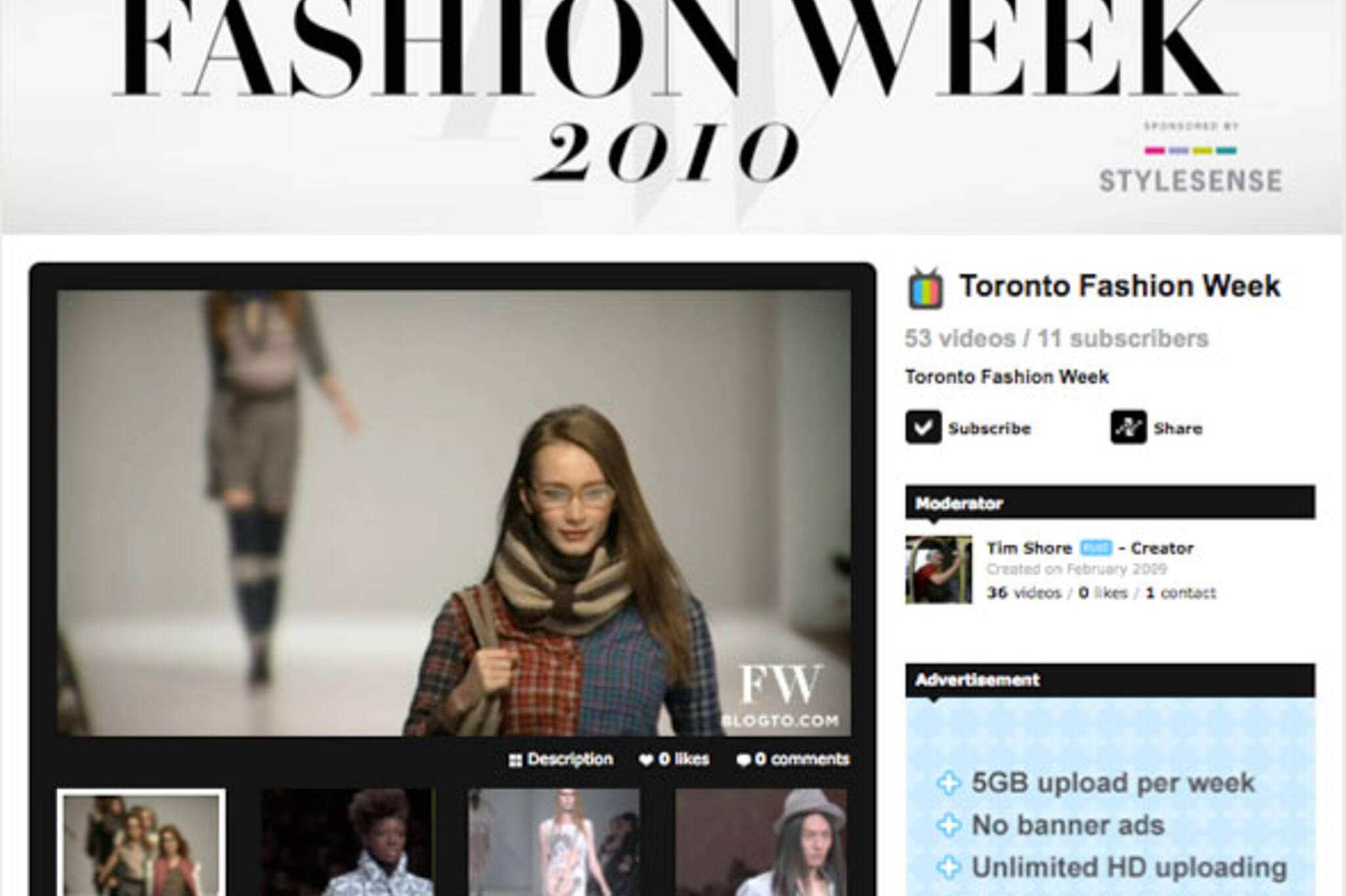 Toronto Fashion Week Videos