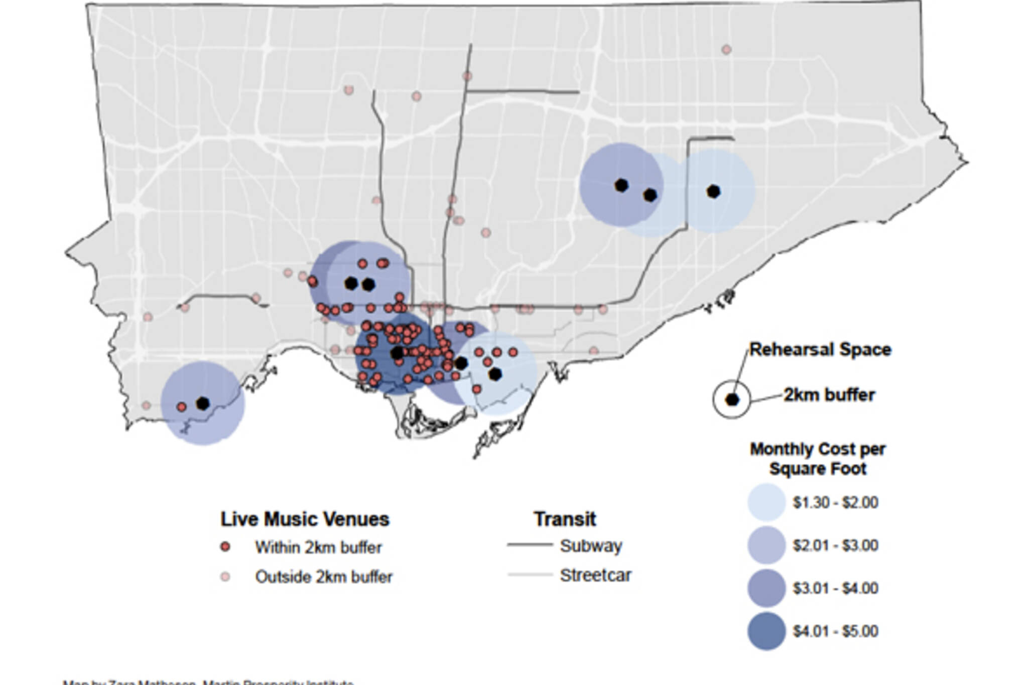 Toronto Music Scene Map