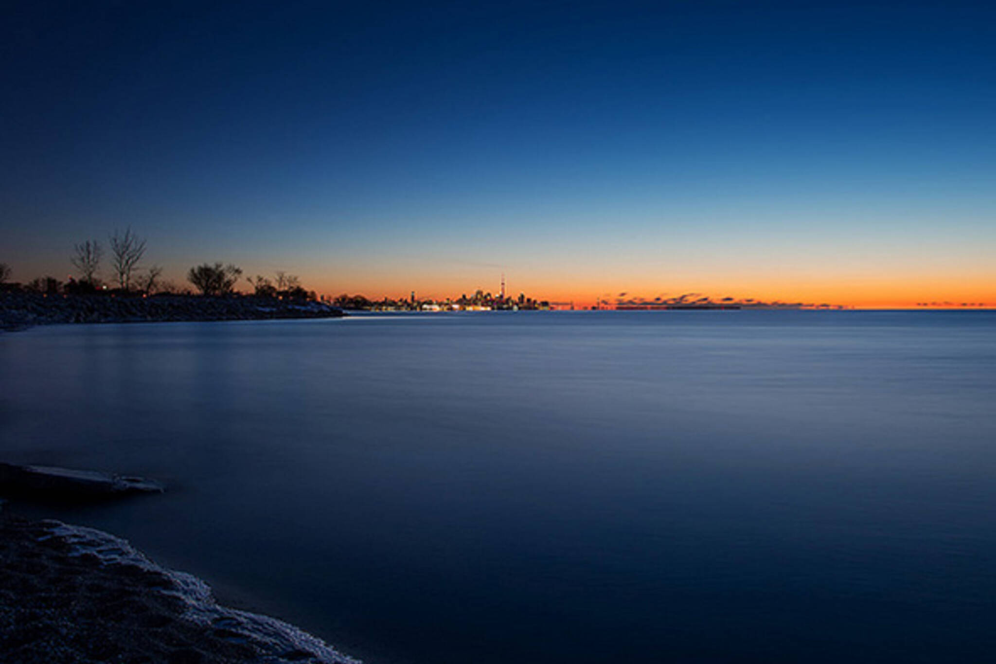 Toronto skyline morning