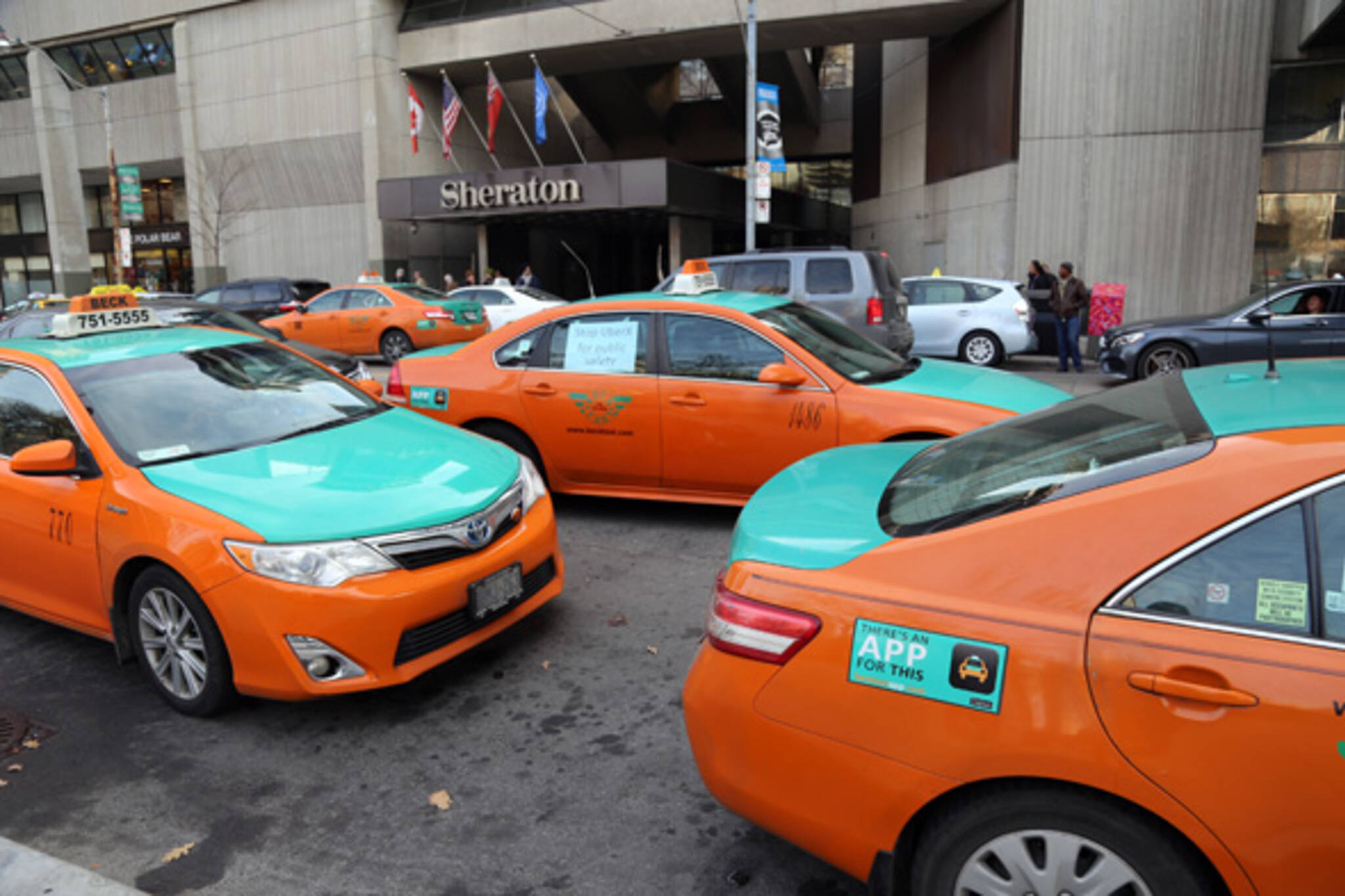 toronto taxi protest