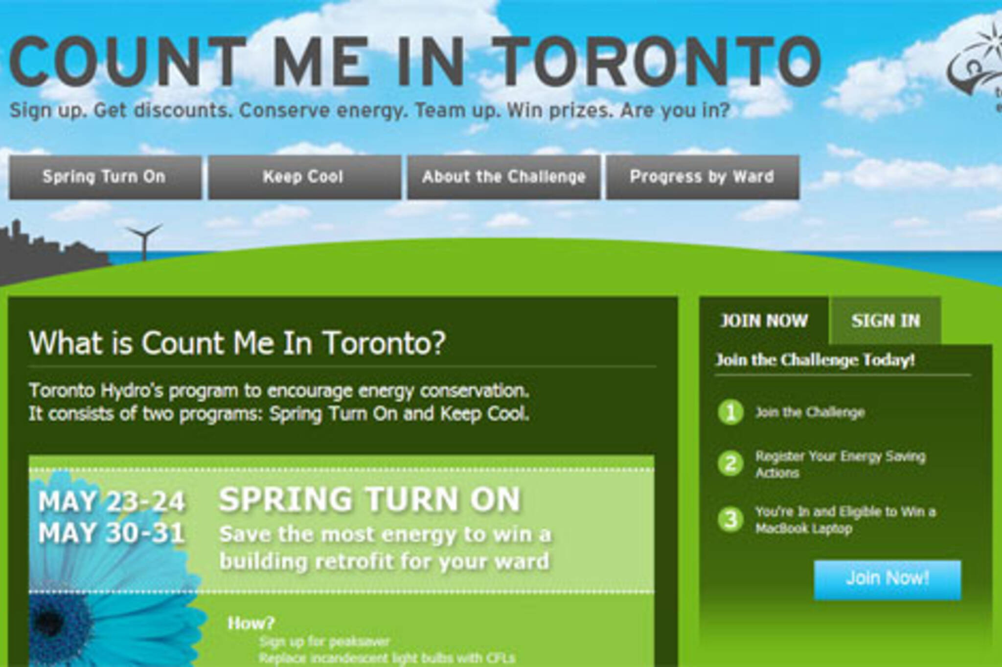 Who's the Greenest Ward? Toronto Hydro's CityWide Challenge