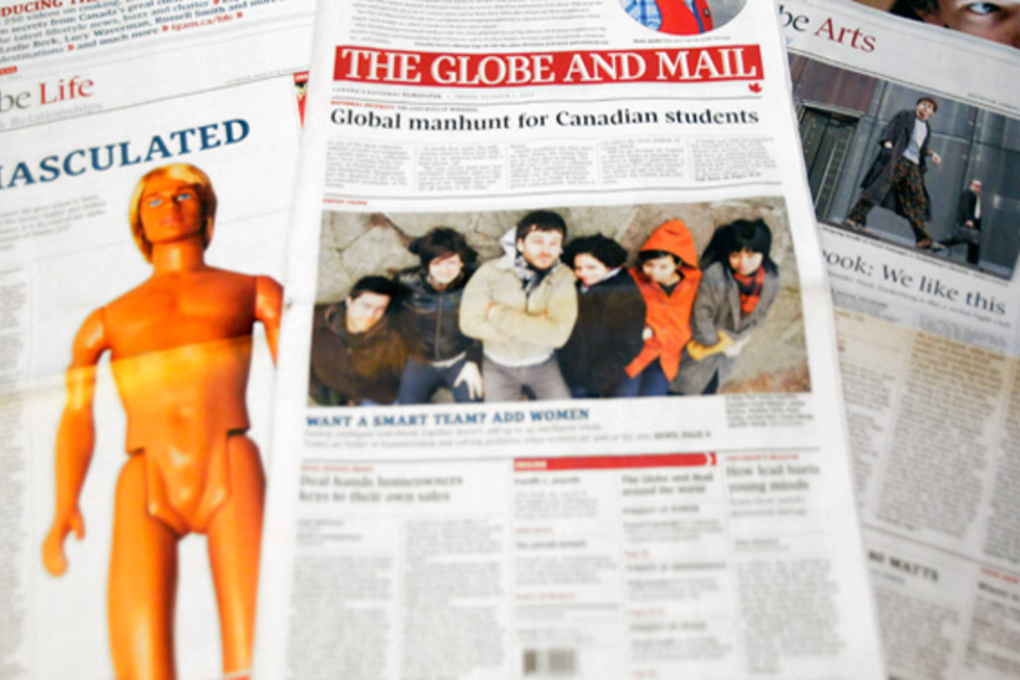 Globe and Mail redesign