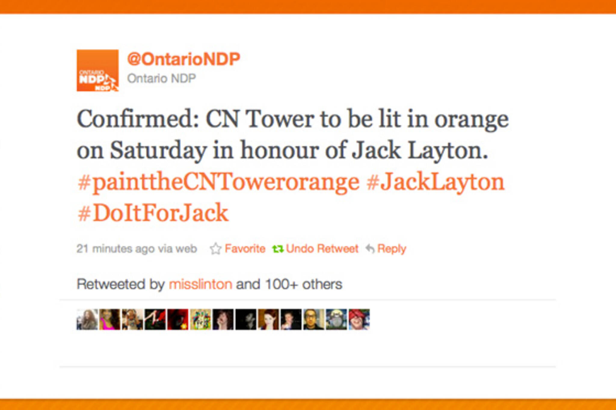 CN Tower Orange Layton