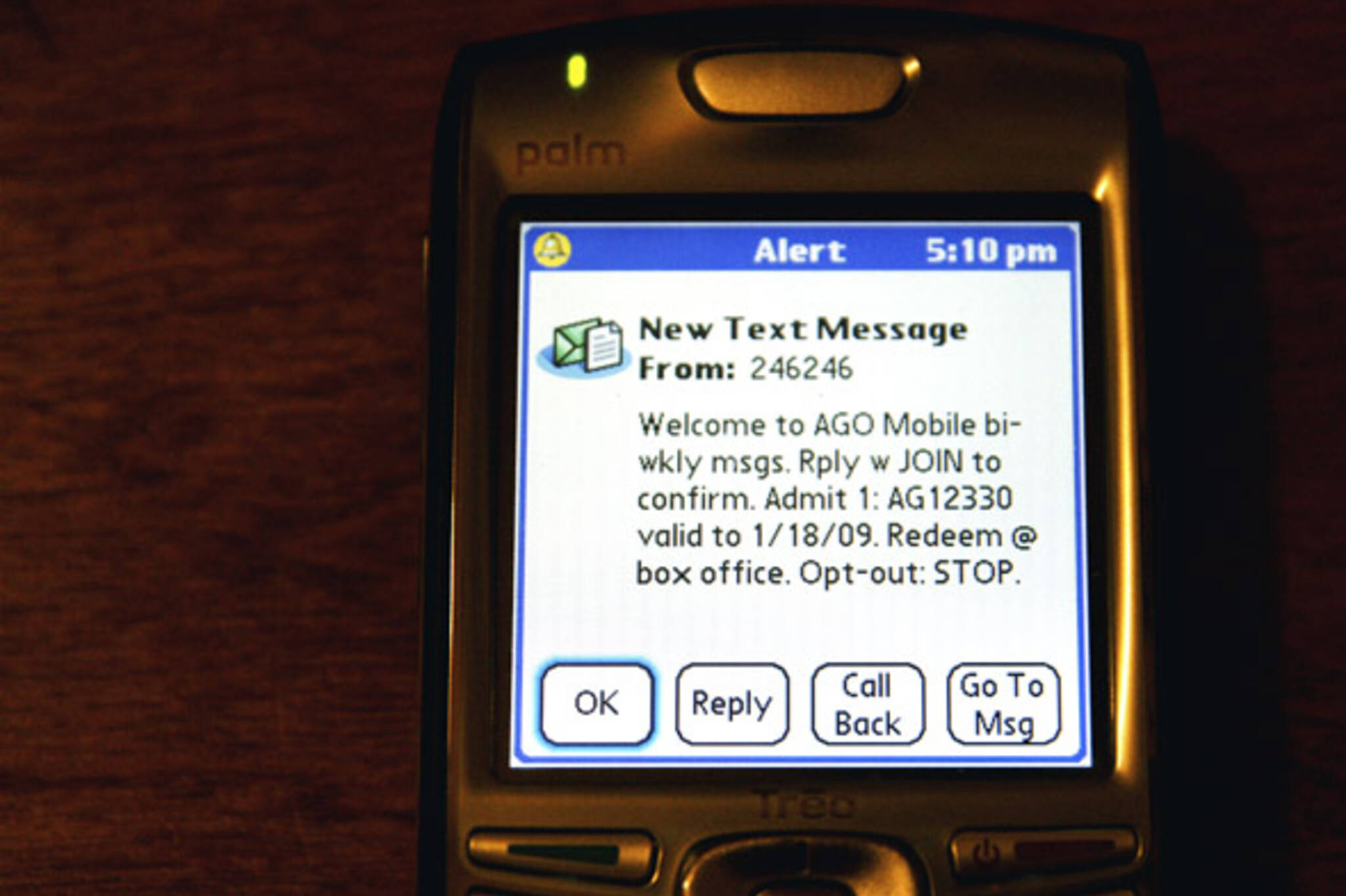 AGO offers free admission via text messaging