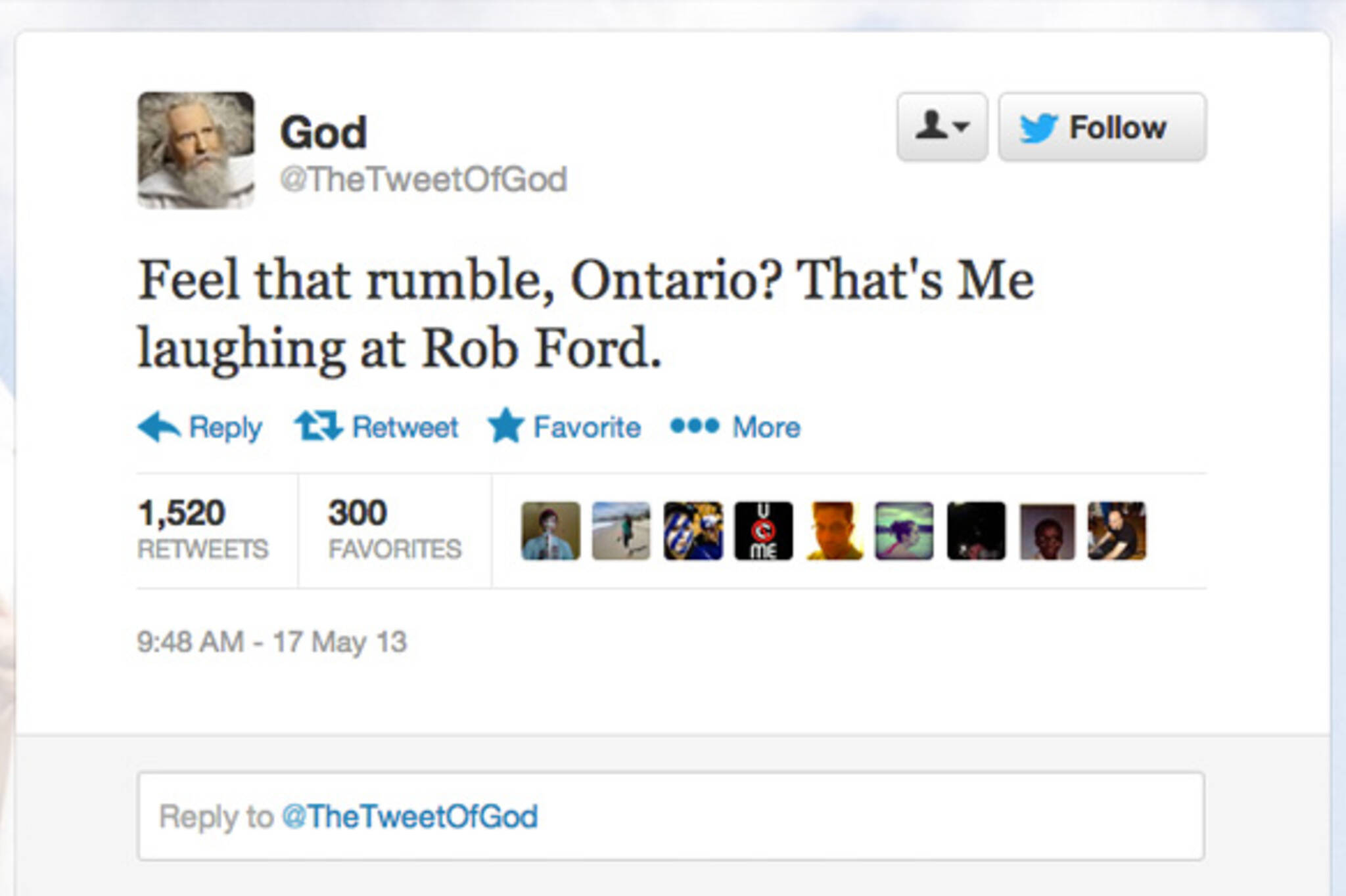 Rob Ford Twitter Crack