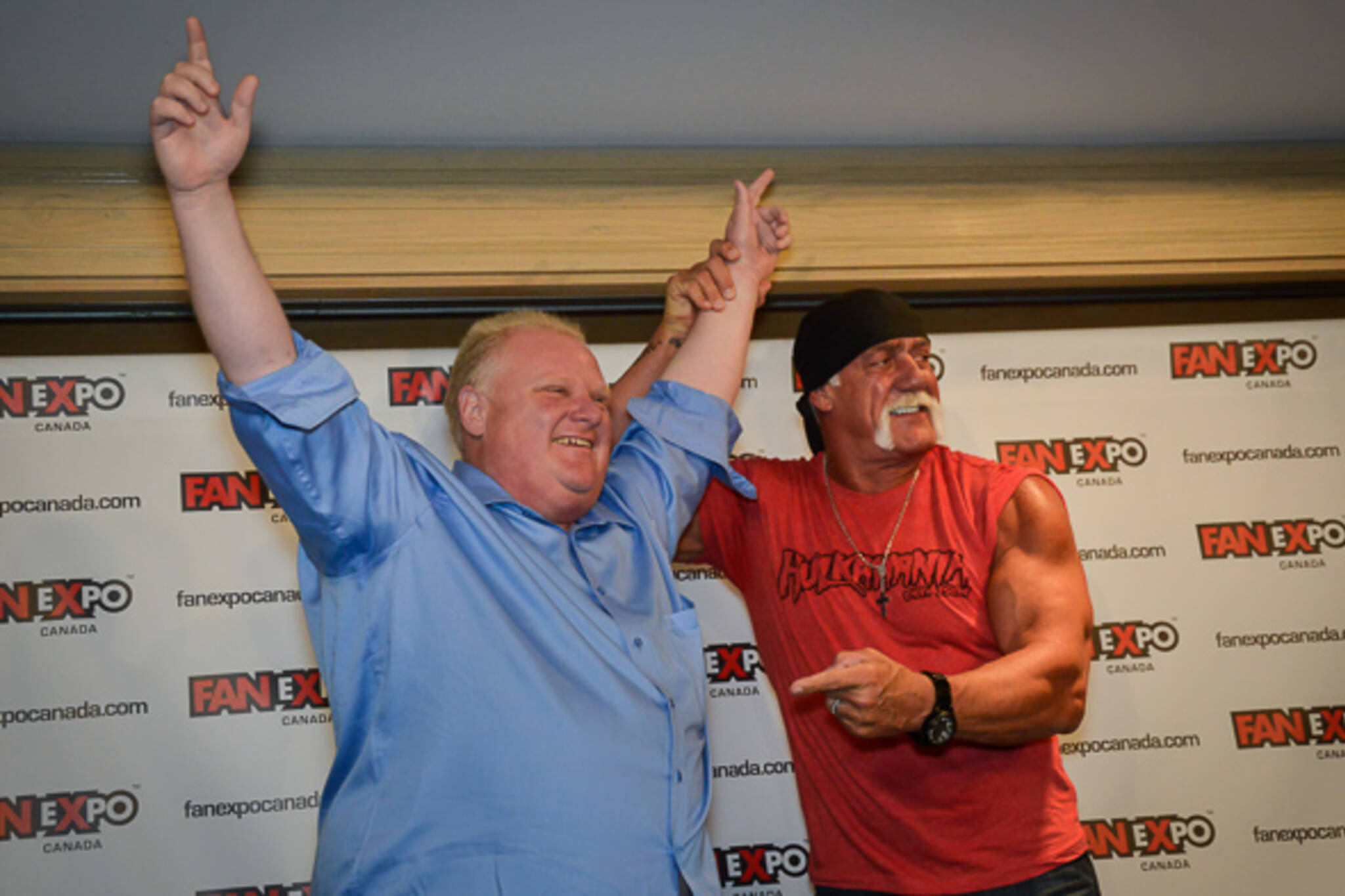 Rob Ford Arm Wrestling Hulk Hogan