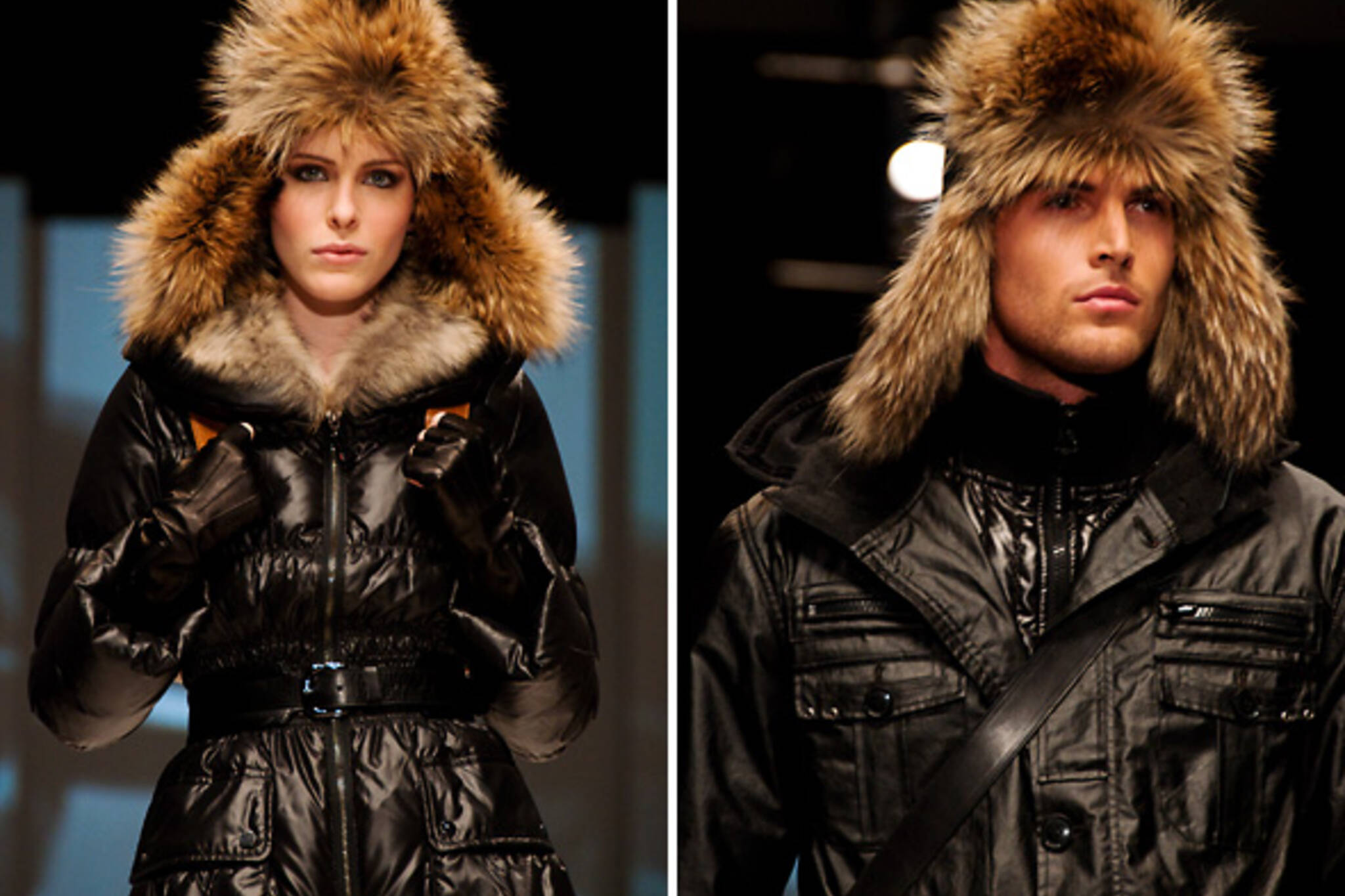 Fur leather fashion week