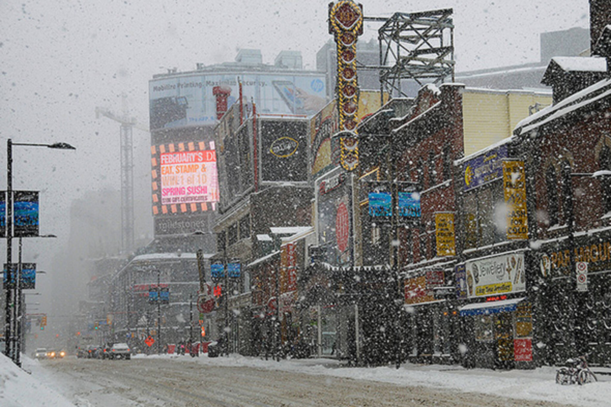 Snow Yonge Street