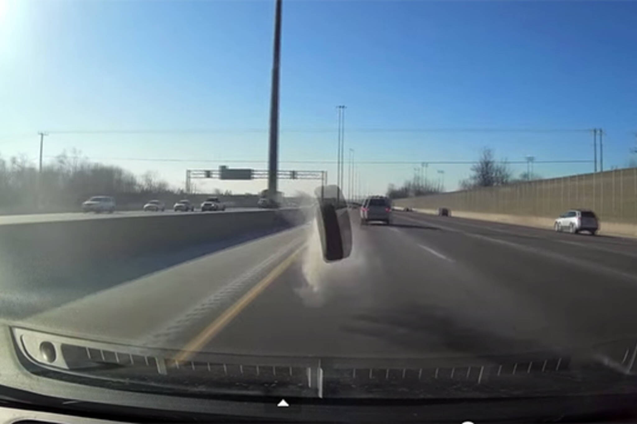 car tire windshield
