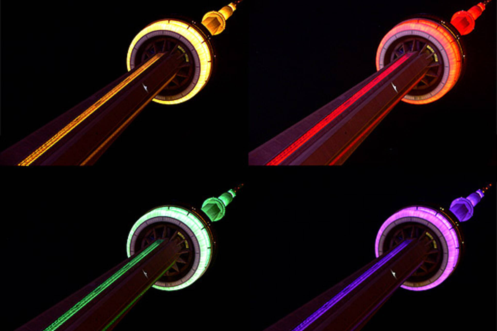 CN Tower LEDS colours