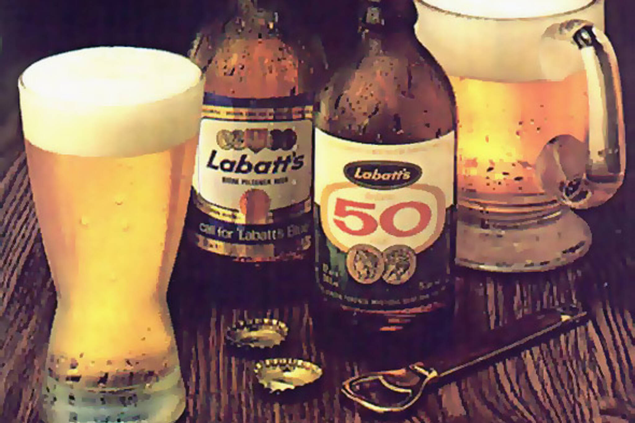 Labatt Stubby Beer