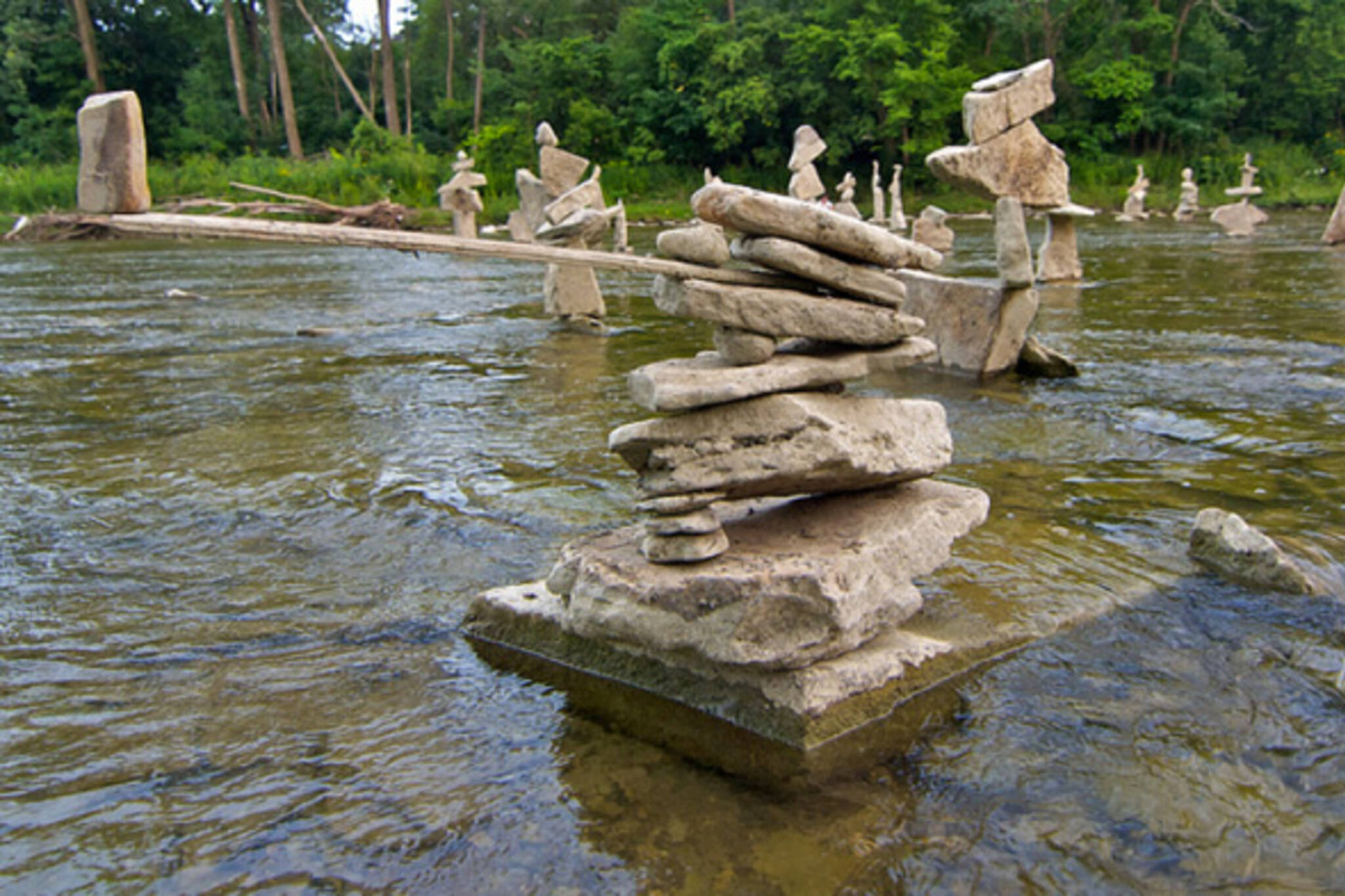 humber river rock sculptures