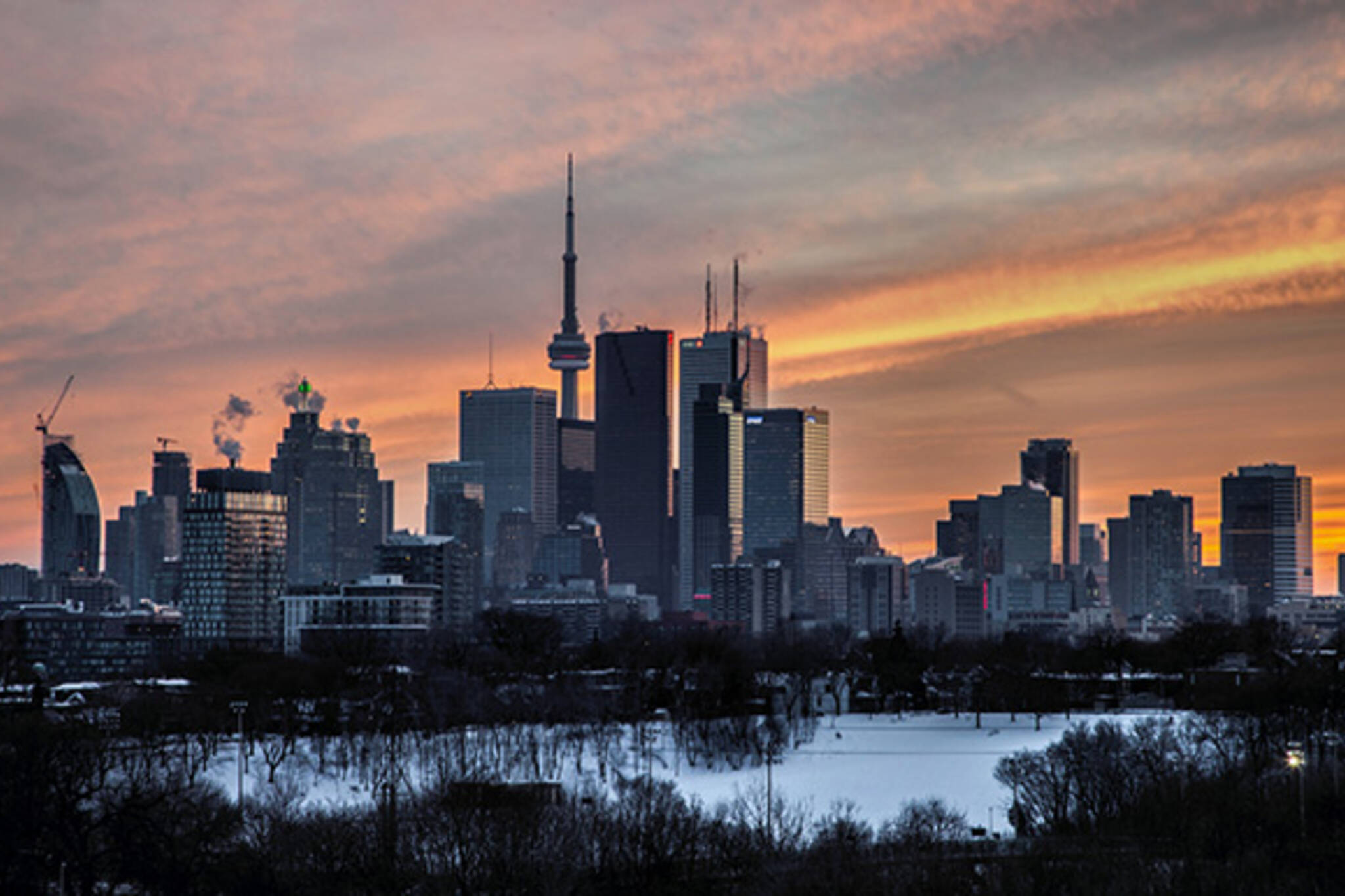 Toronto skyline Broadview