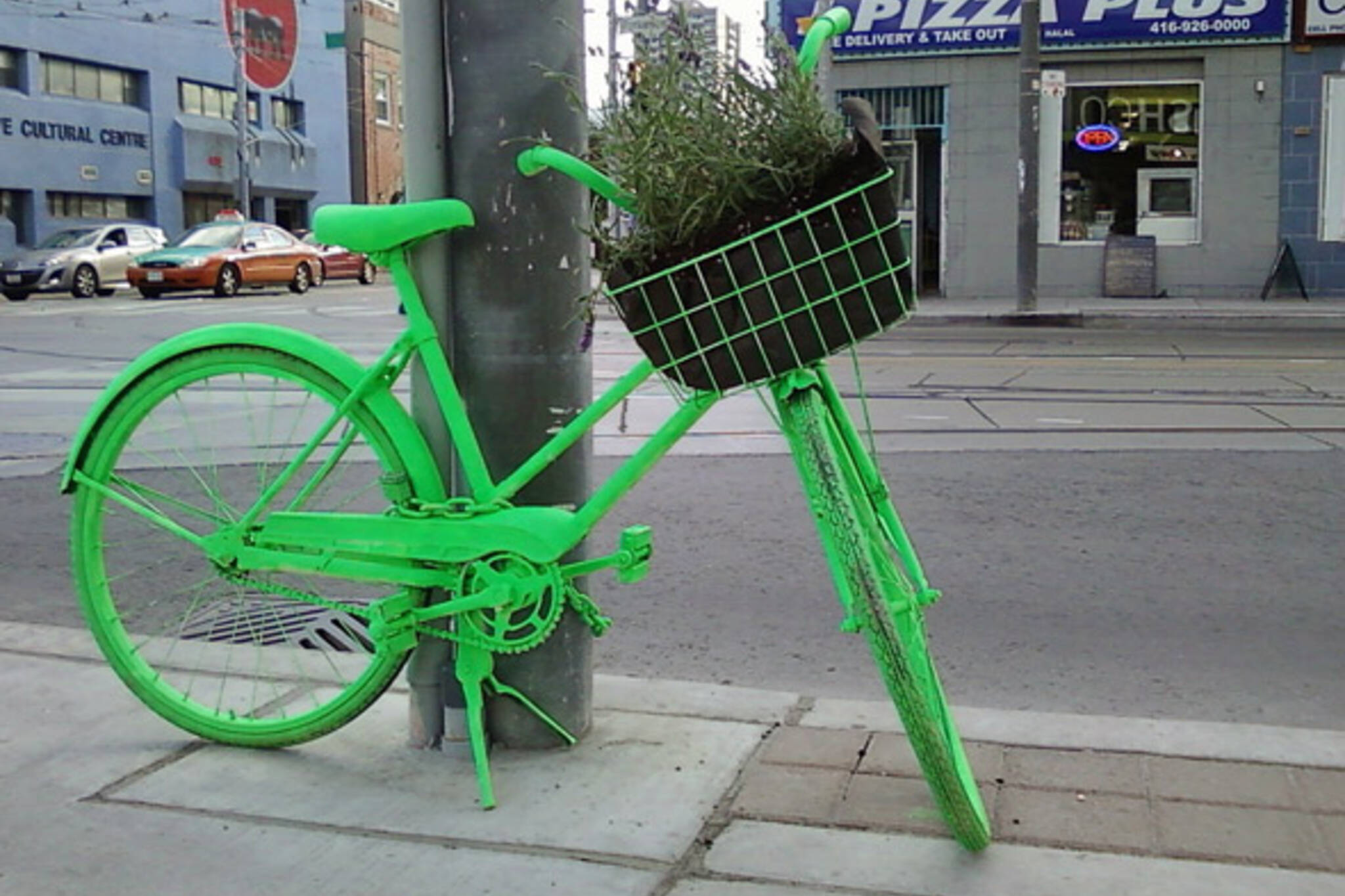 Neon Bike Art Project Toronto