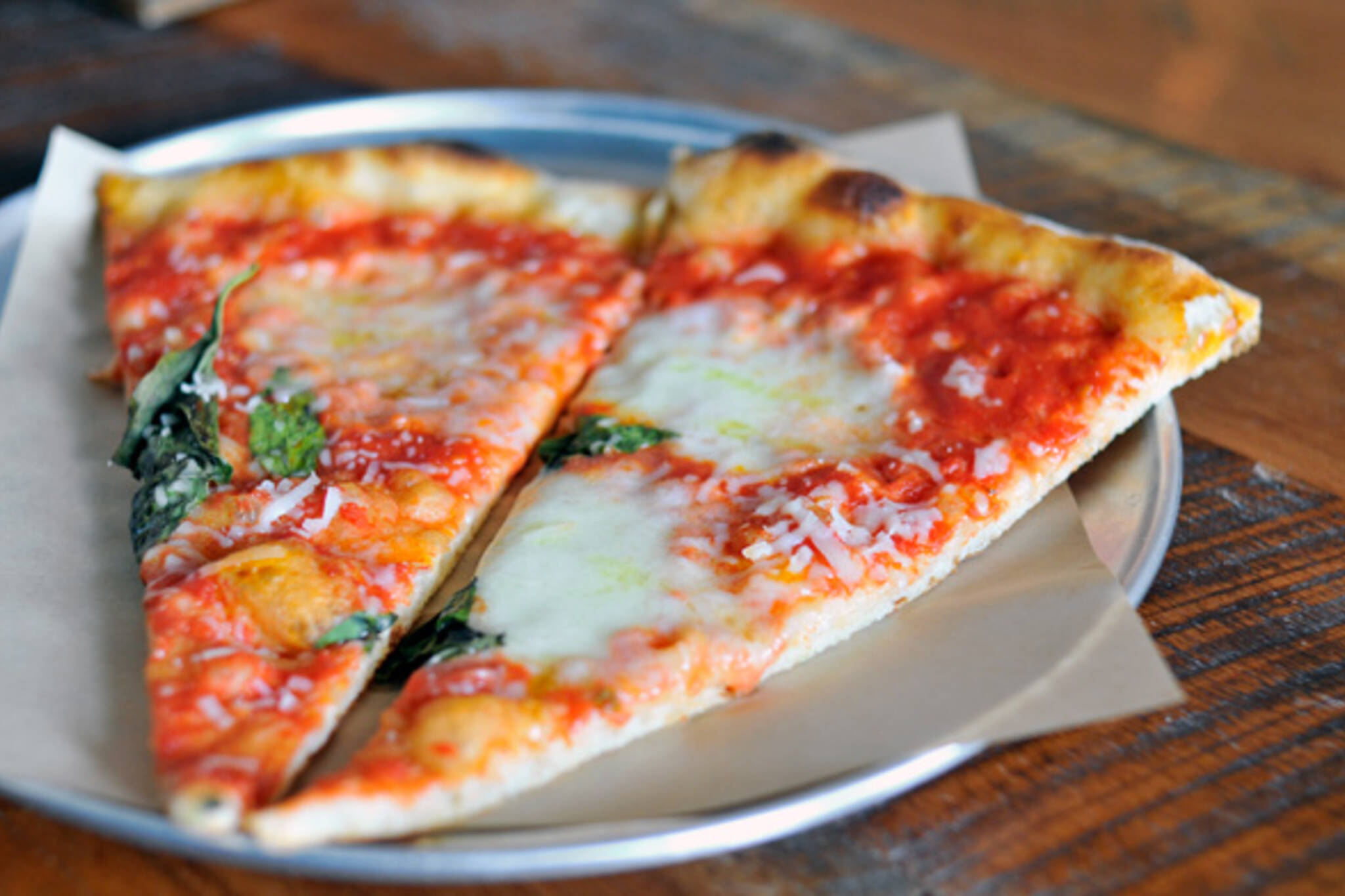 Neapolitan pizza slice