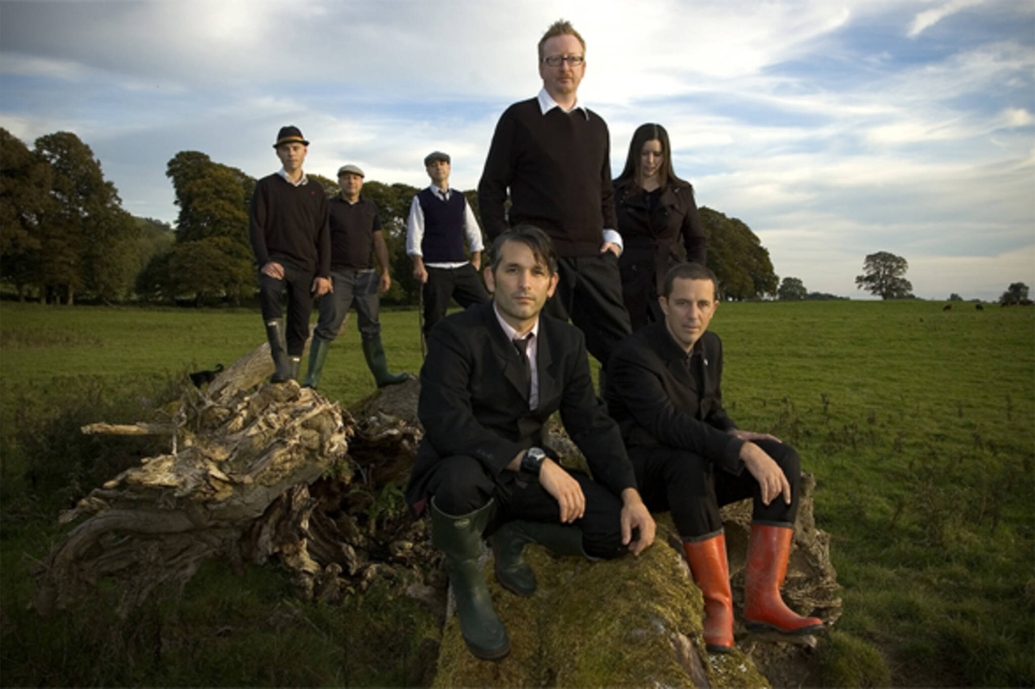 Flogging Molly sporting some swell wellies