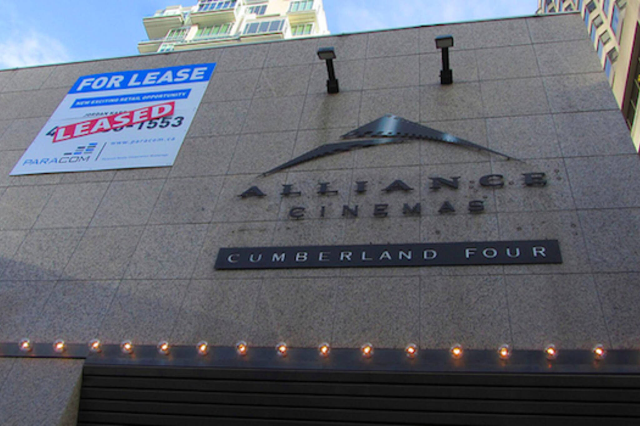 Cumberland Cinema Facade Leased