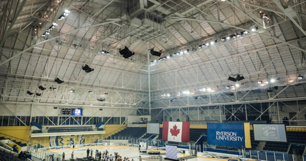 Photo Of The Day: Maple Leaf Gardens Is Slowly Turning Into A Loblaws  Grocery Store And Ryerson University Skating Rink