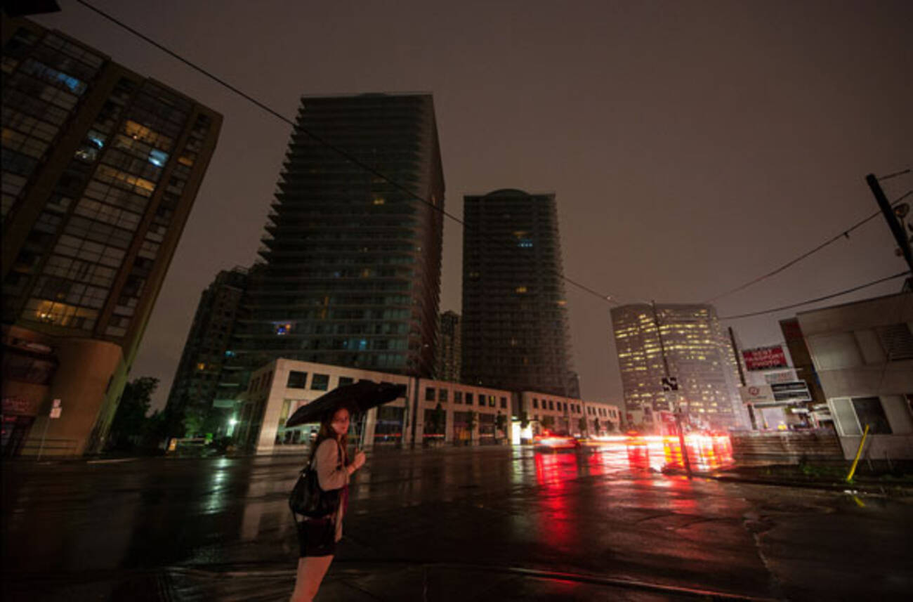 Toronto map of rolling Hydro blackouts