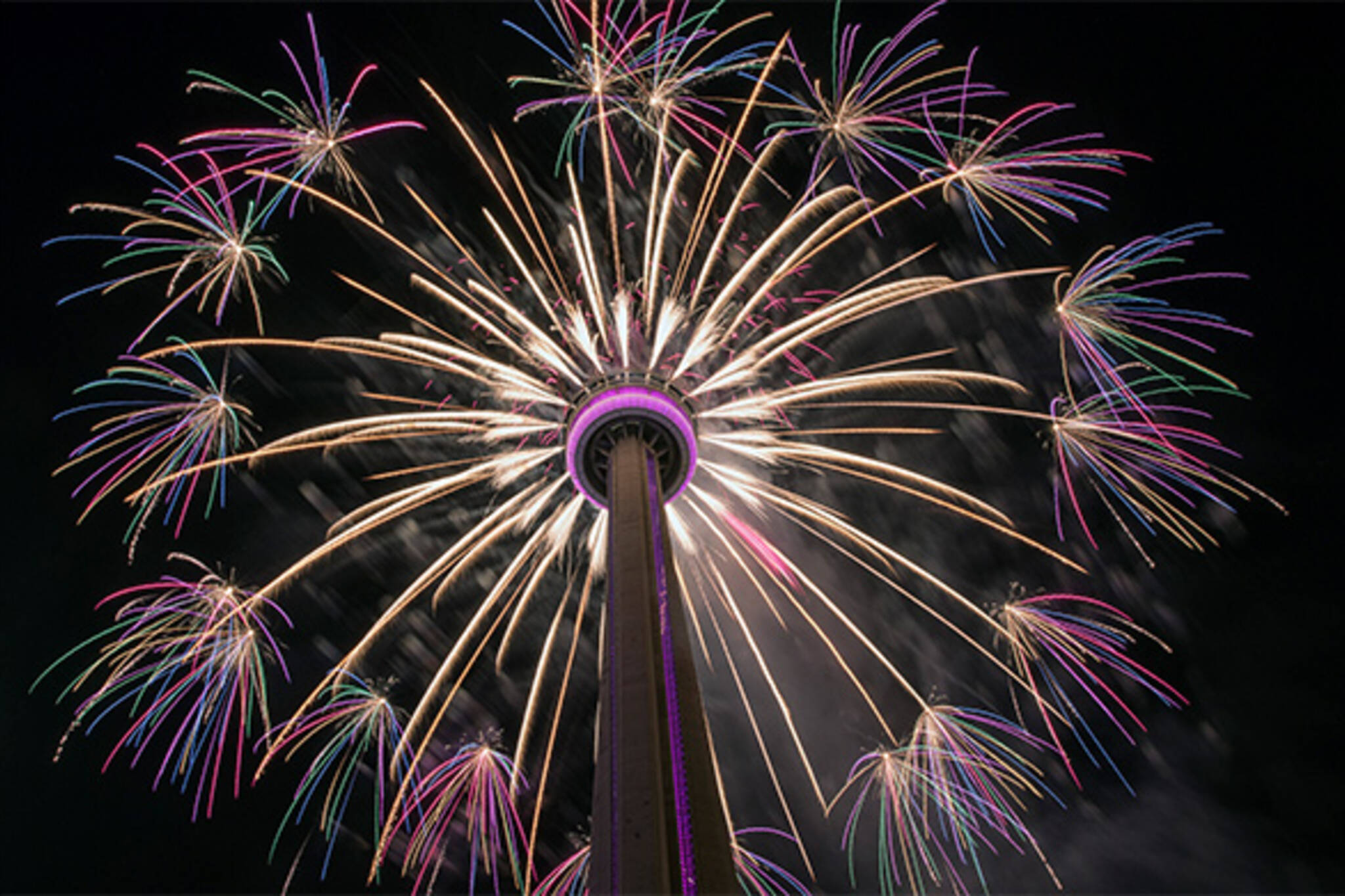 CN Tower fireworks