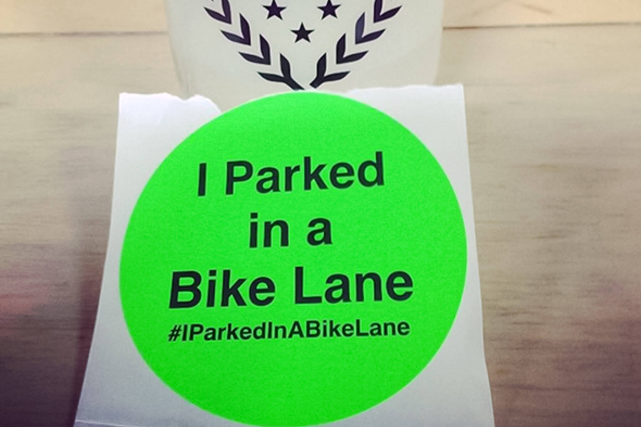 bike lane stickers