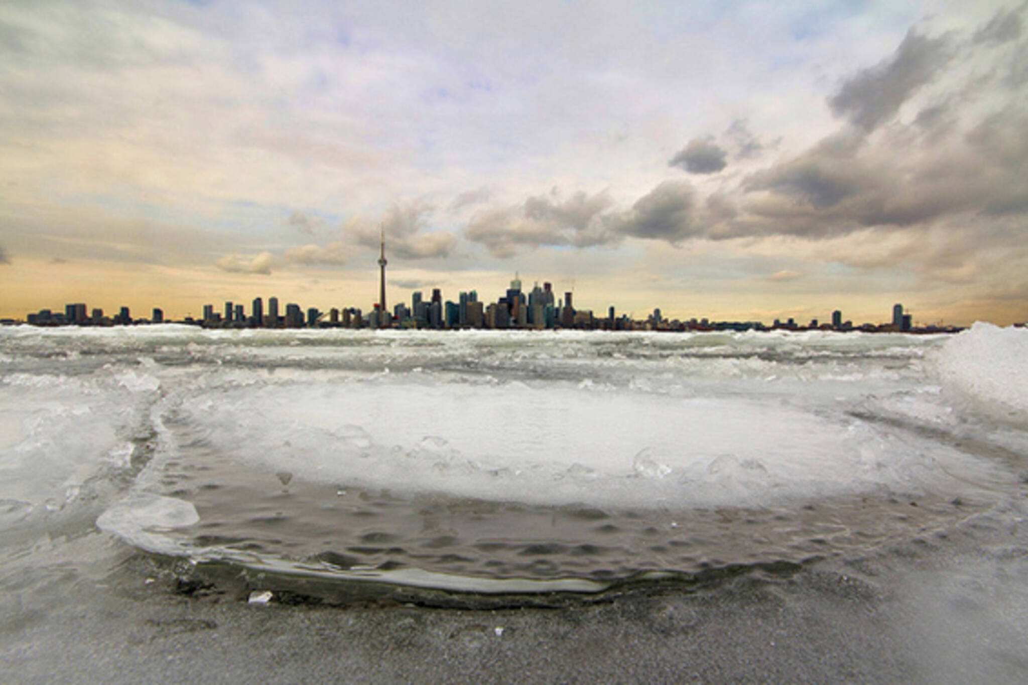 Toronto winter skyline