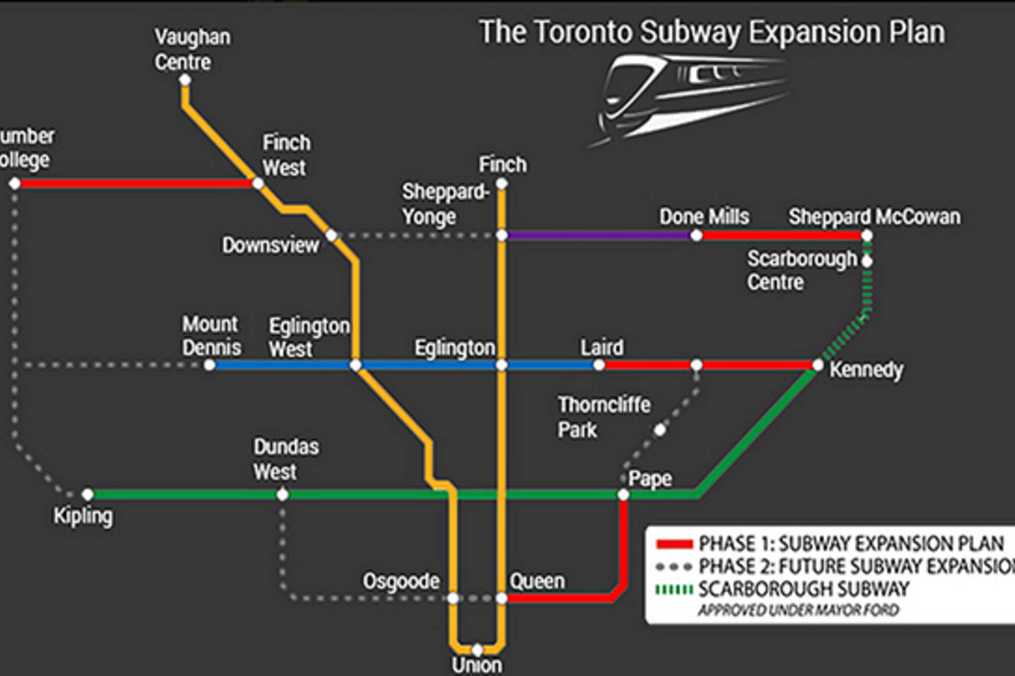 Doug Ford Transit map