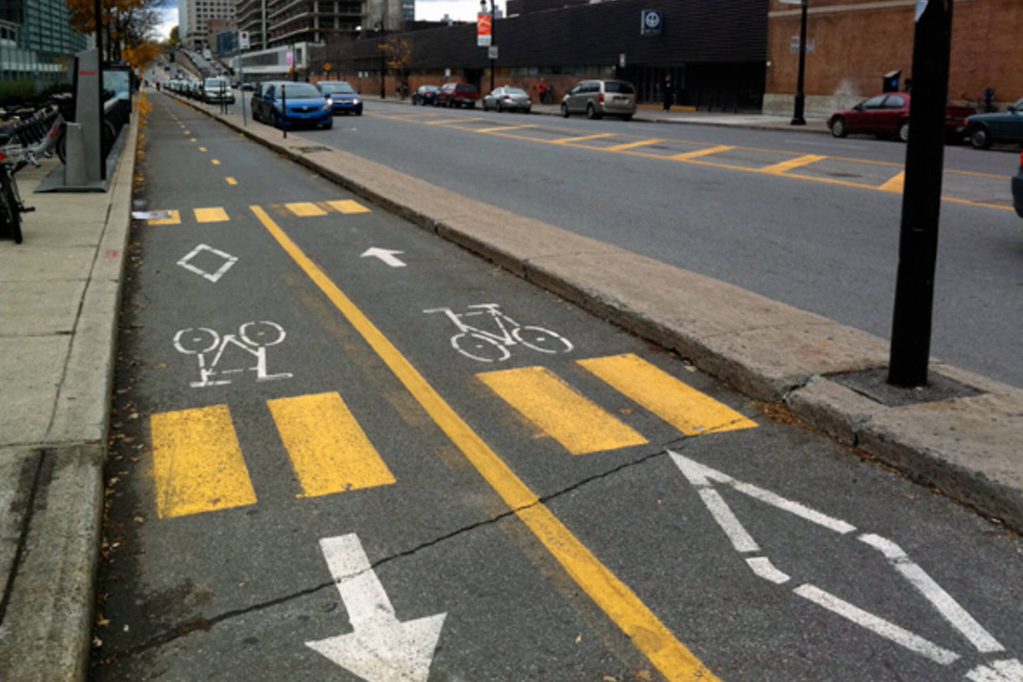 separated bike lanes Toronto