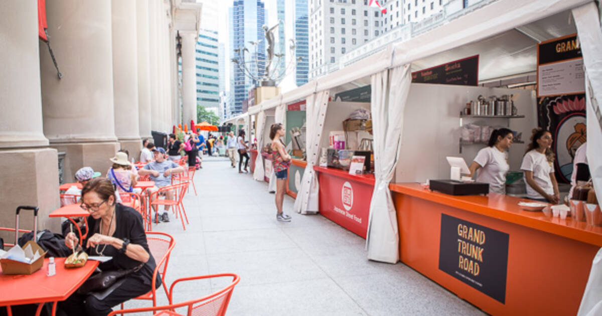The Union Station outdoor summer market is now open