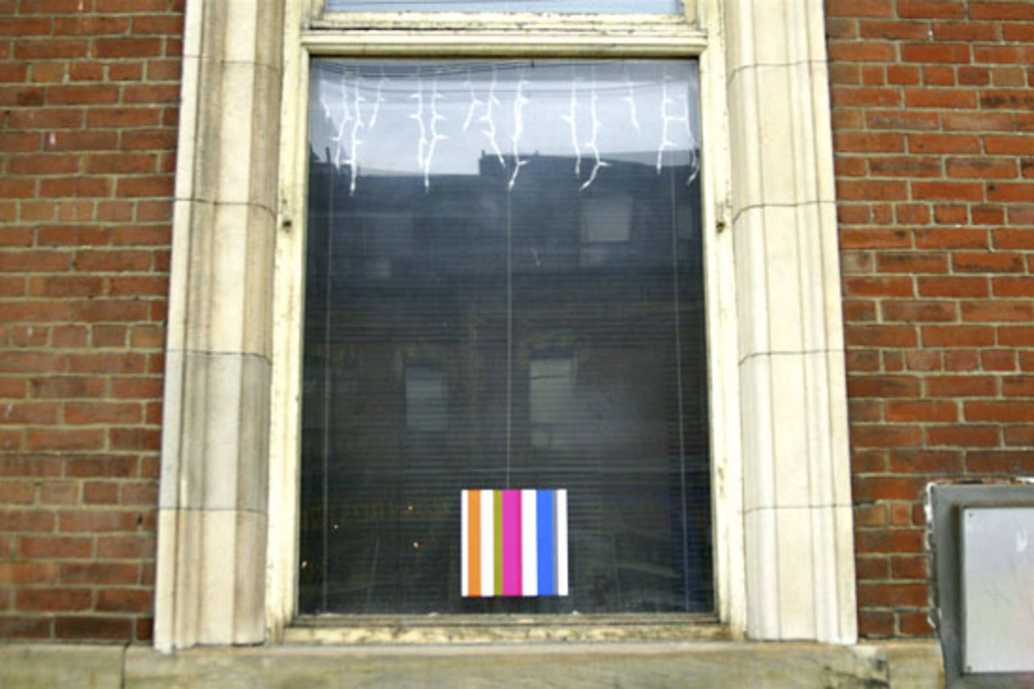 Art Installation in window of old Bank of Canada